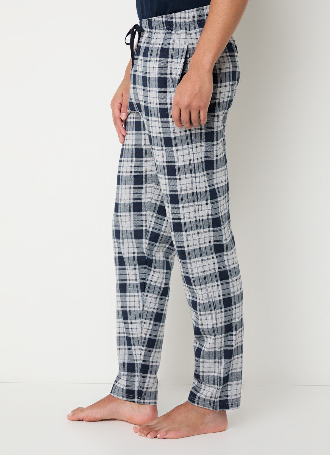Schiesser Pyjamabroek met steekzakken - detail 5 grijs