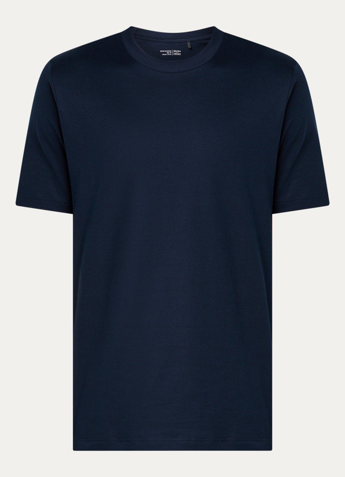 Schiesser Pyjamatop van  katoen - voorkant donkerblauw