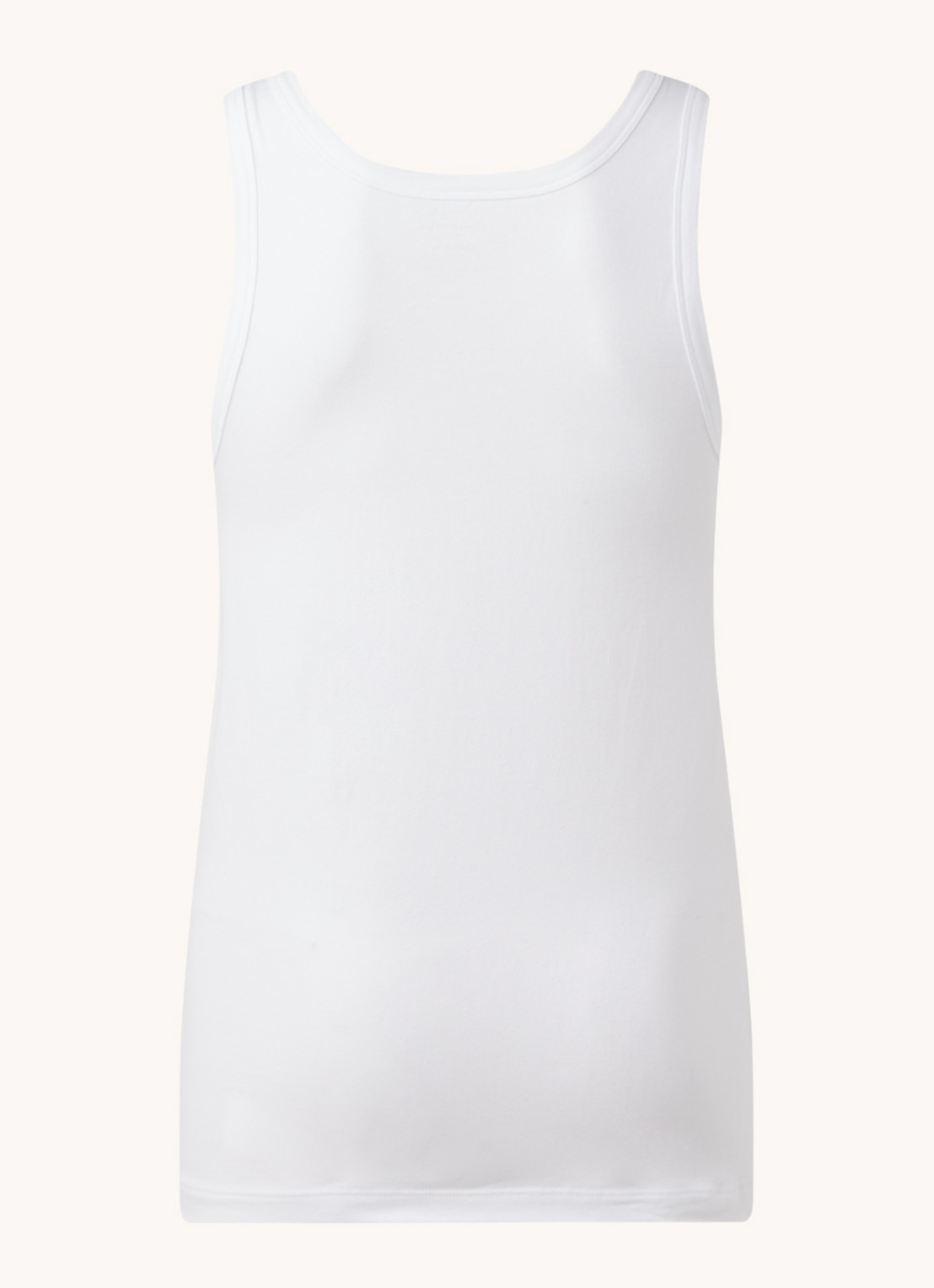 Schiesser Singlet van  katoen in 2-pack - achterkant wit
