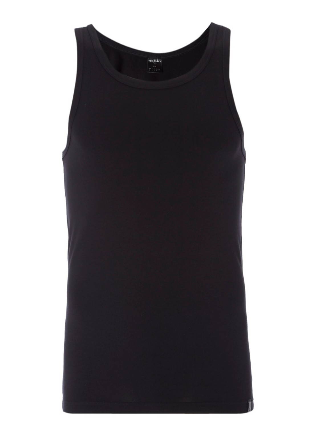 Schiesser Stretch tanktop - voorkant 2 zwart