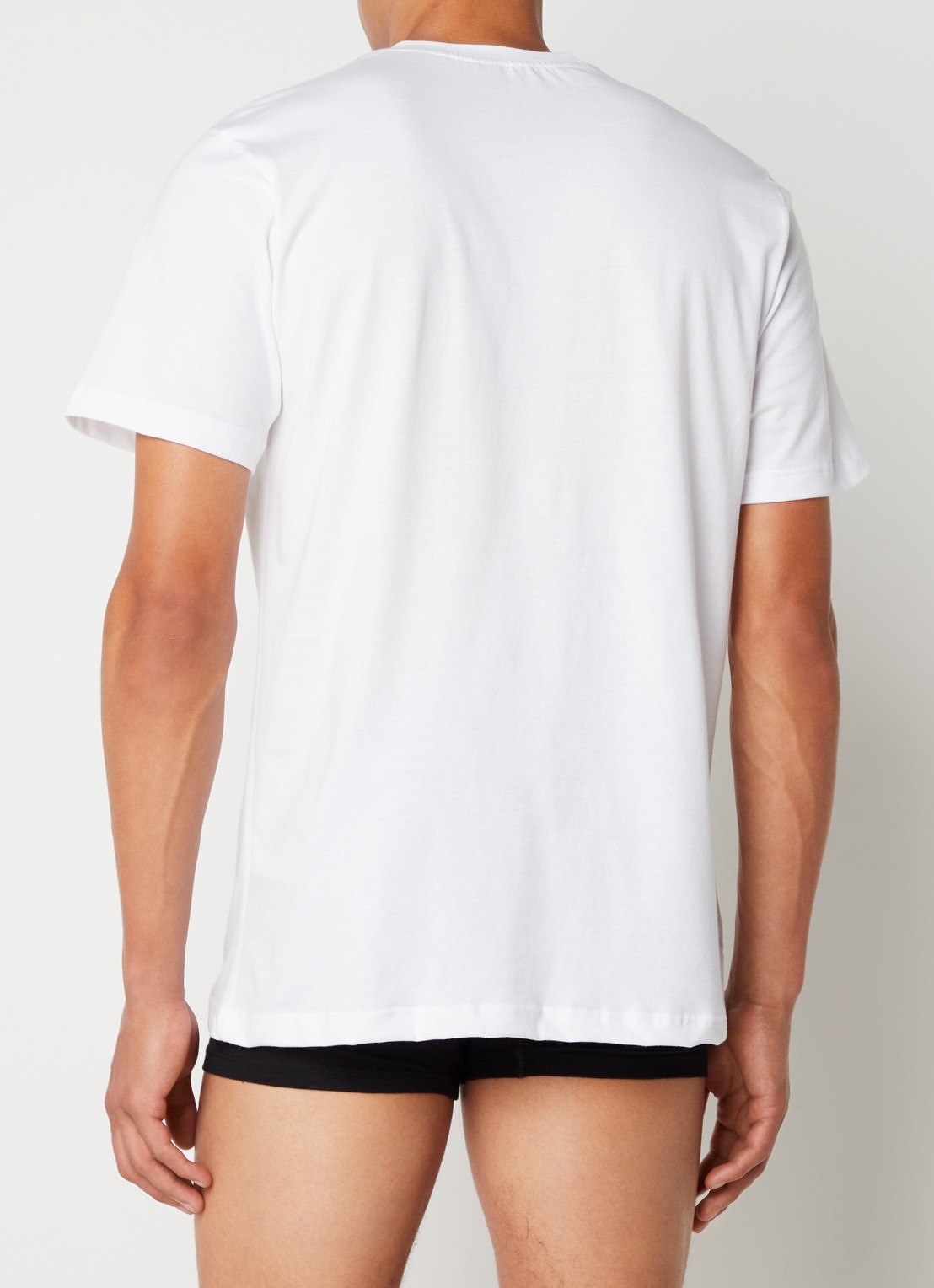 Schiesser T-shirt 2-pack - achterkant 3 wit