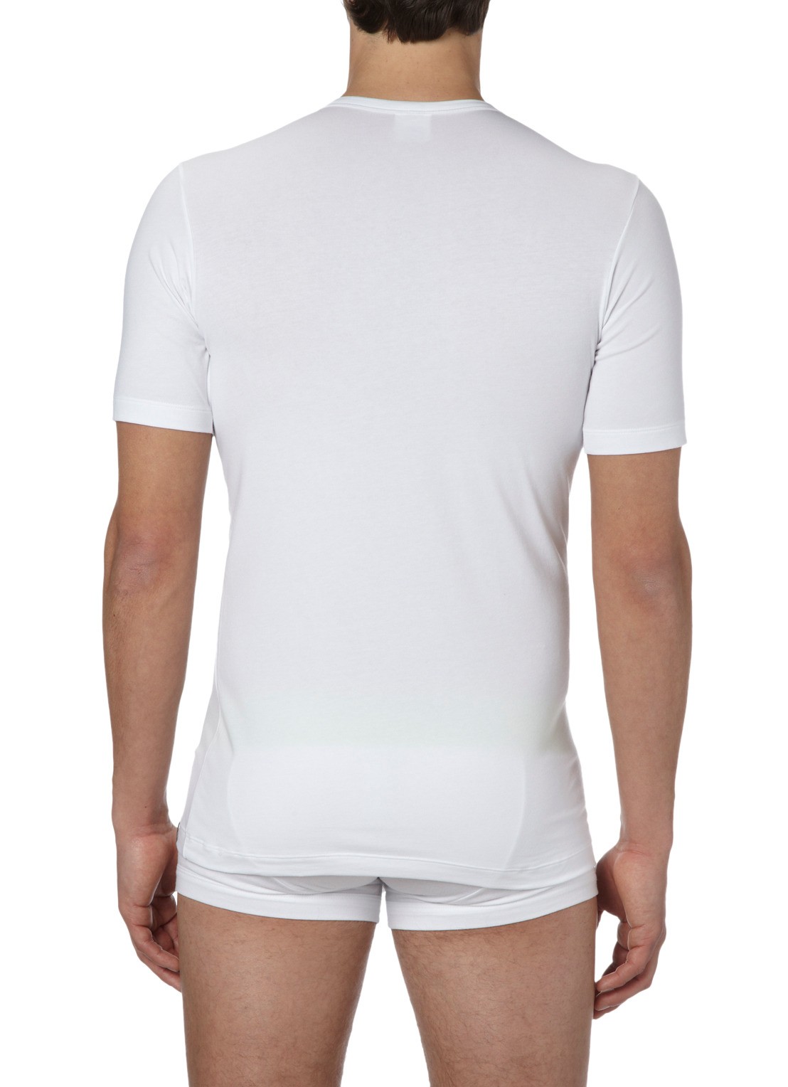 Schiesser T-shirt met ronde hals - achterkant wit