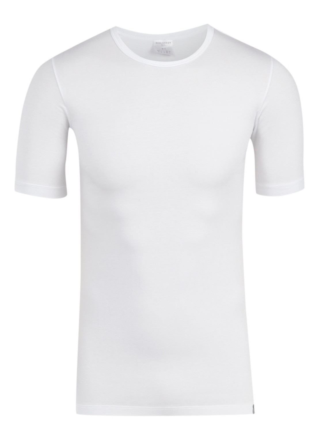 Schiesser T-shirt met ronde hals - voorkant 2 wit