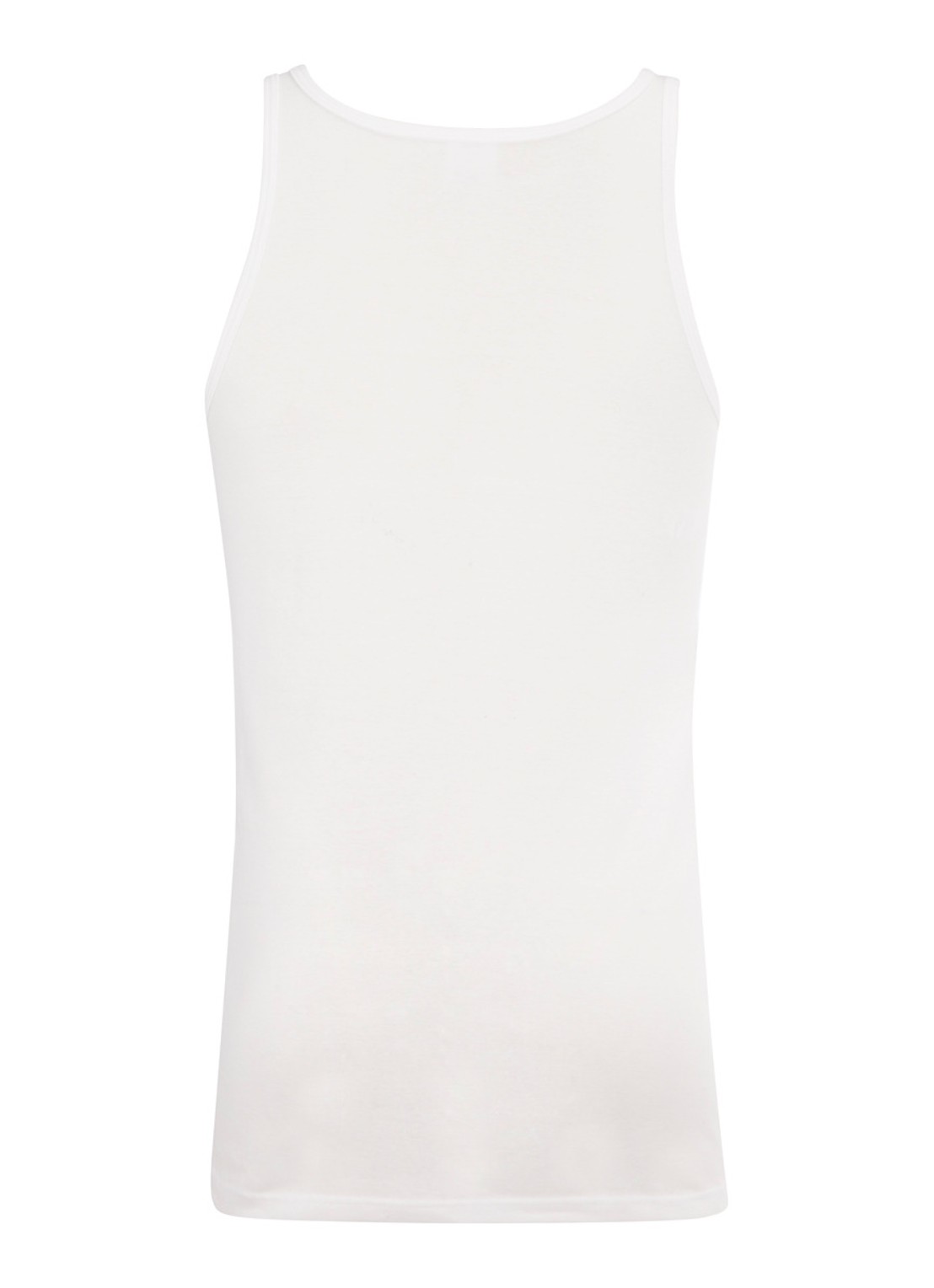 Schiesser Tanktop in uni in 2-pack - achterkant 2 wit