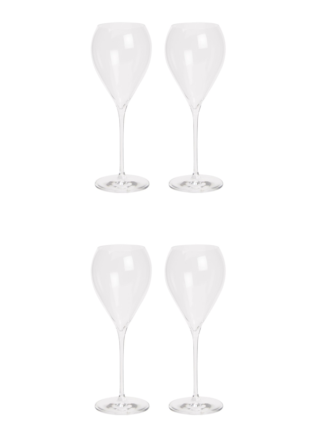 Schott Zwiesel Bar Special Premium champagneglas 38,4 cl set van 4 - voorkant 2 transparant