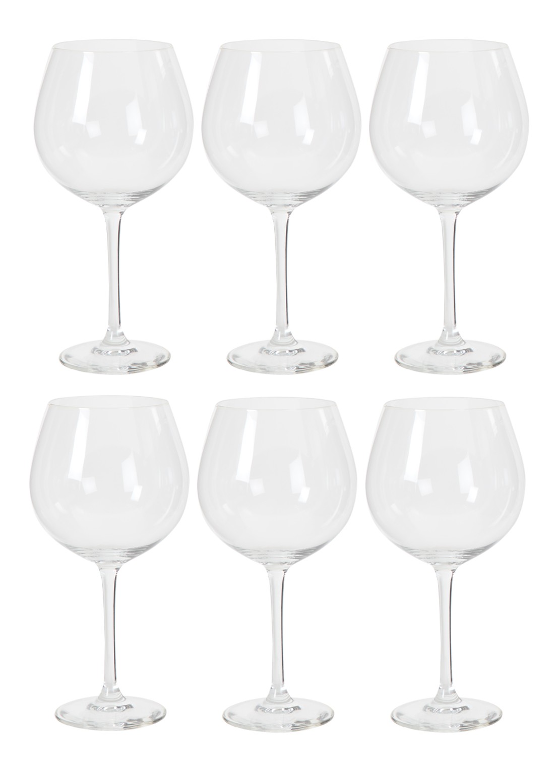 Schott Zwiesel Classico Bourgogne rode wijnglas 41 cl set van 6 - voorkant 2 transparant