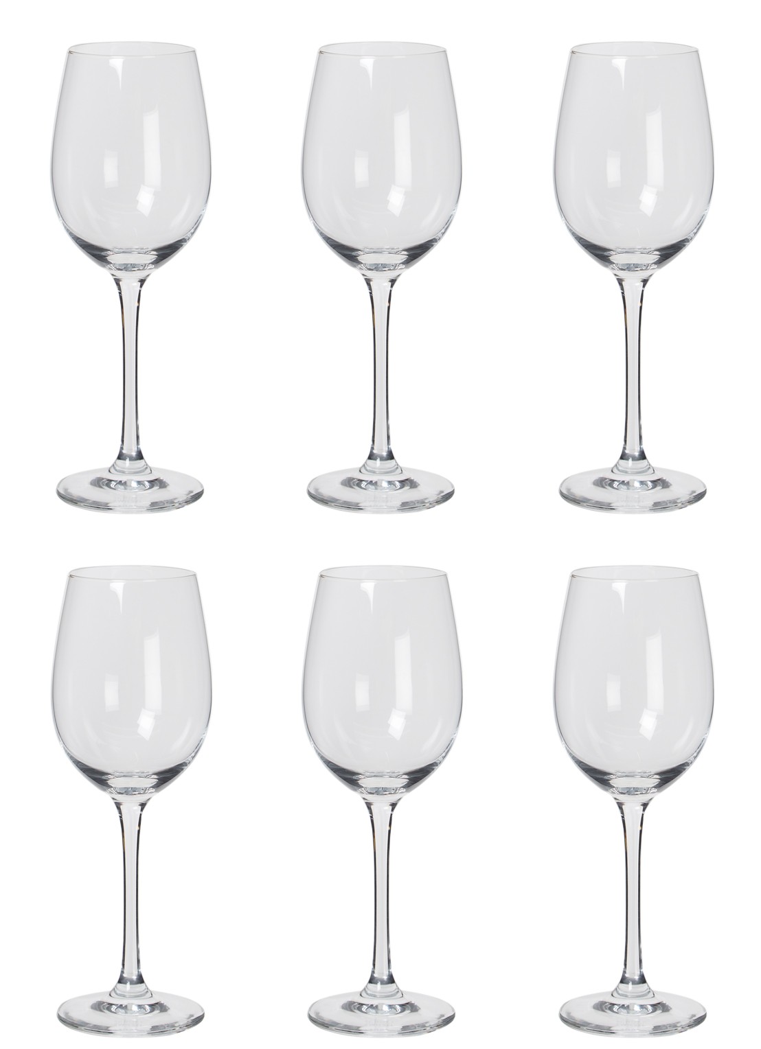 Schott Zwiesel Classico Bourgogne rode wijnglas 41 cl set van 6 - voorkant transparant