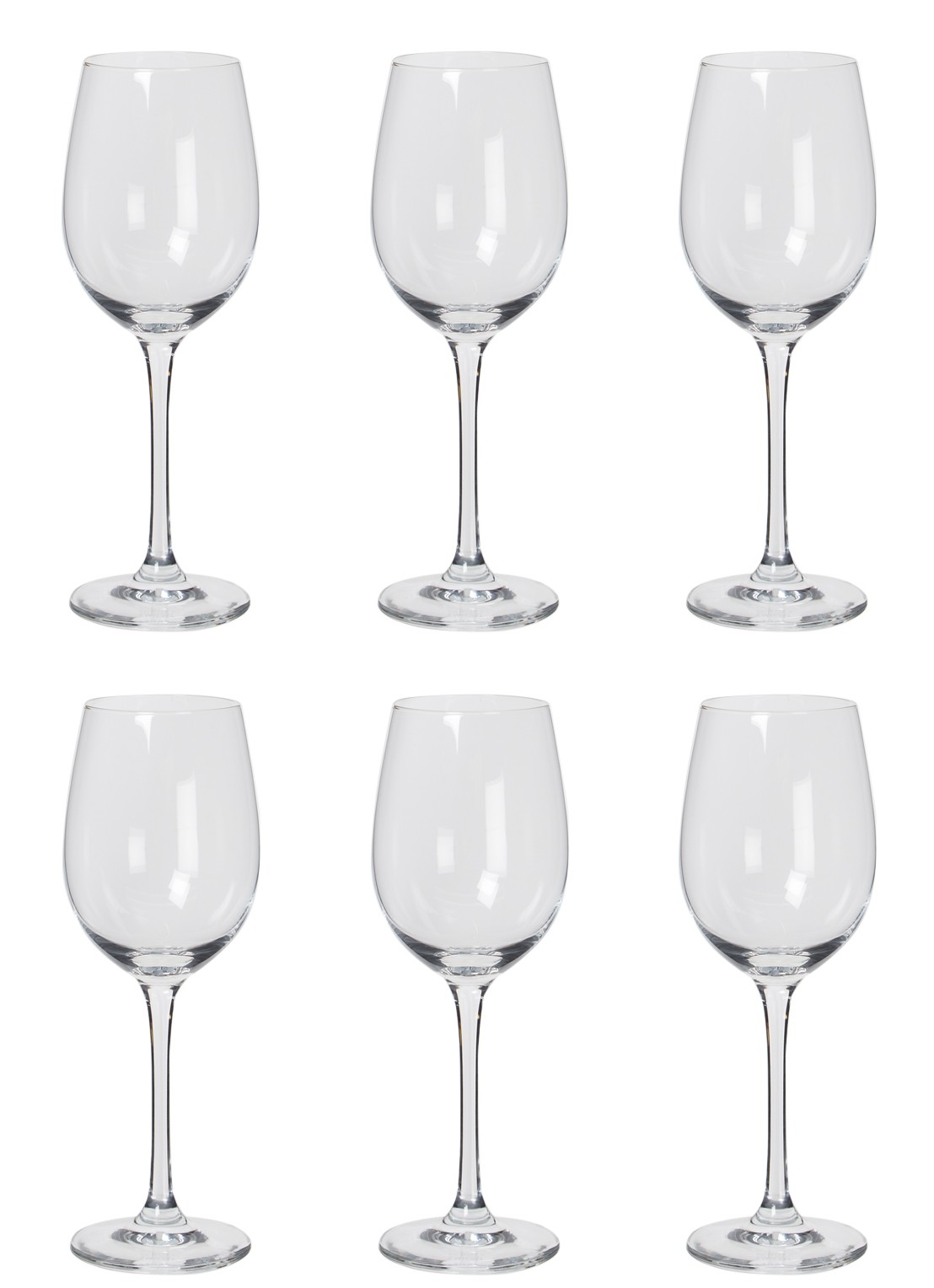 Schott Zwiesel Classico witte wijnglas 31 cl set van 6 - voorkant transparant