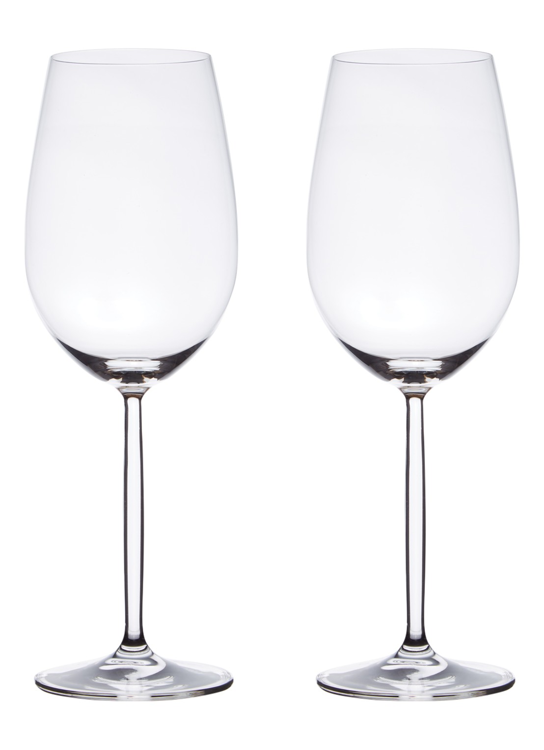 Schott Zwiesel Diva Bordeaux rode wijnglas 69 cl set van 2 - voorkant 3 transparant