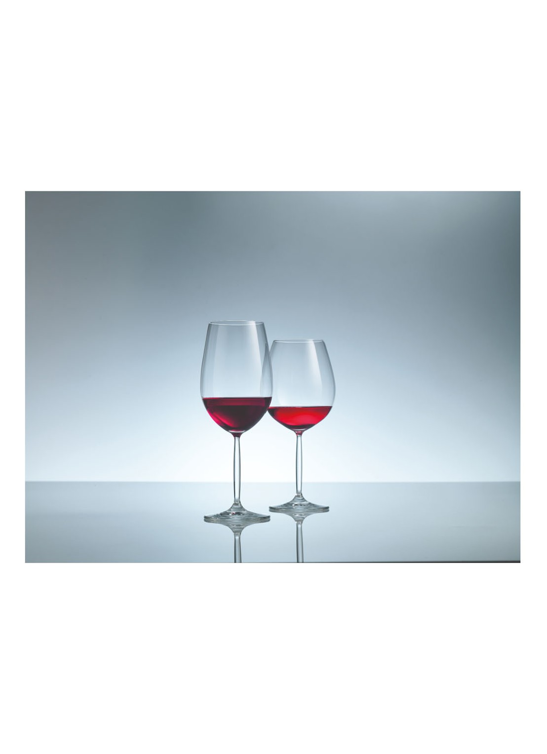 Schott Zwiesel Diva Bordeaux rode wijnglas 69 cl set van 2 - voorkant 4 transparant