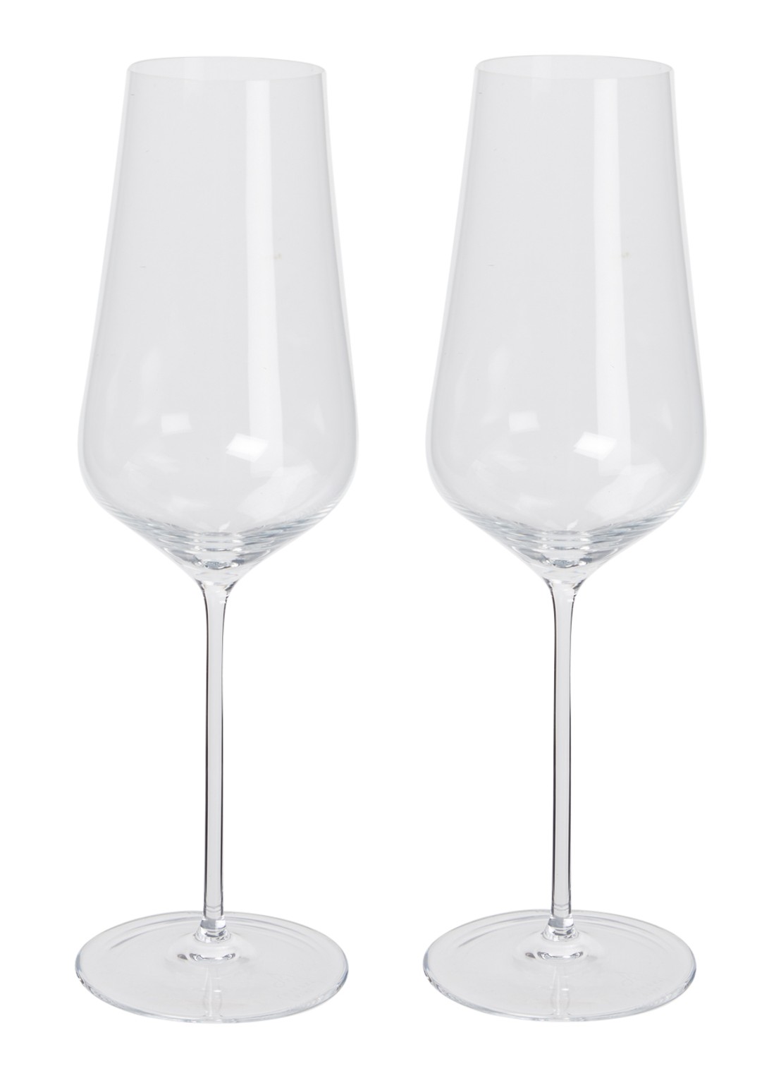 Schott Zwiesel Duo champagneglas 38 cl set van 2 - voorkant 2 transparant
