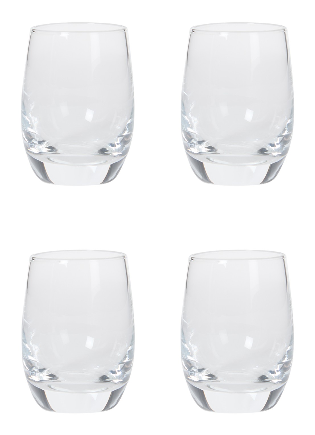 Schott Zwiesel For You shotglas 7,5 cl set van 4 - voorkant transparant