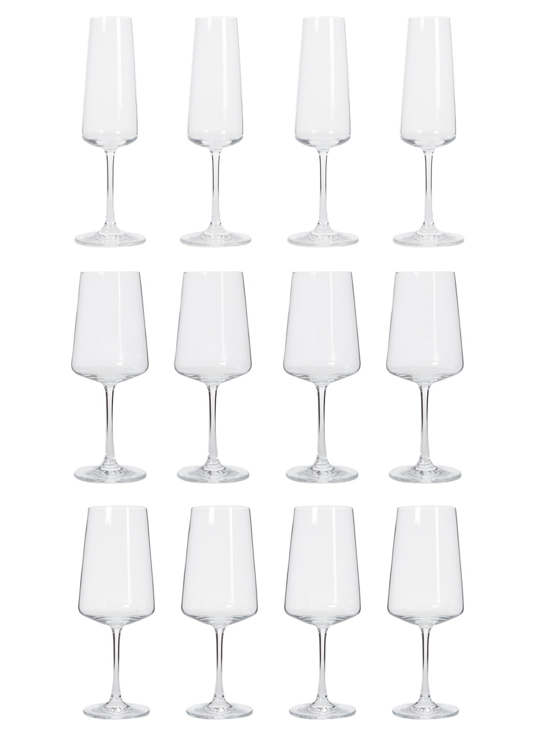 Schott Zwiesel Mio wijnglas set van 12 - voorkant transparant