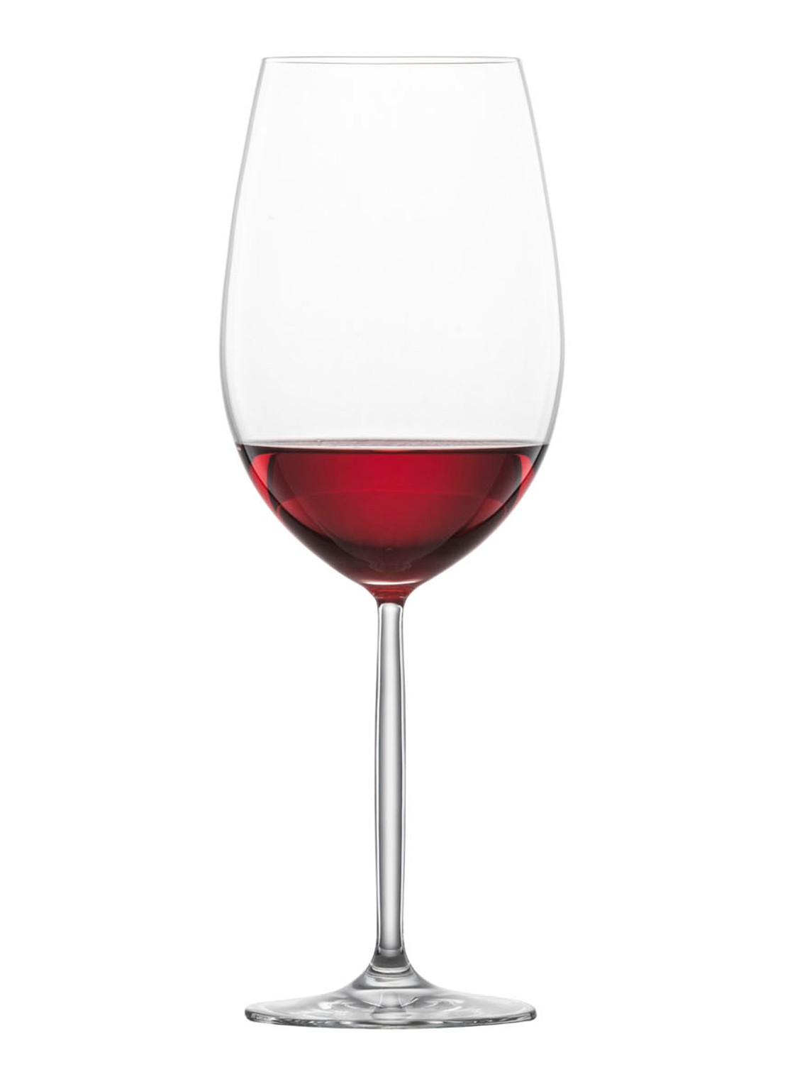 Schott Zwiesel Muse (Diva) Bordeaux rode wijnglas 77cl set van 4 - voorkant 3 transparant