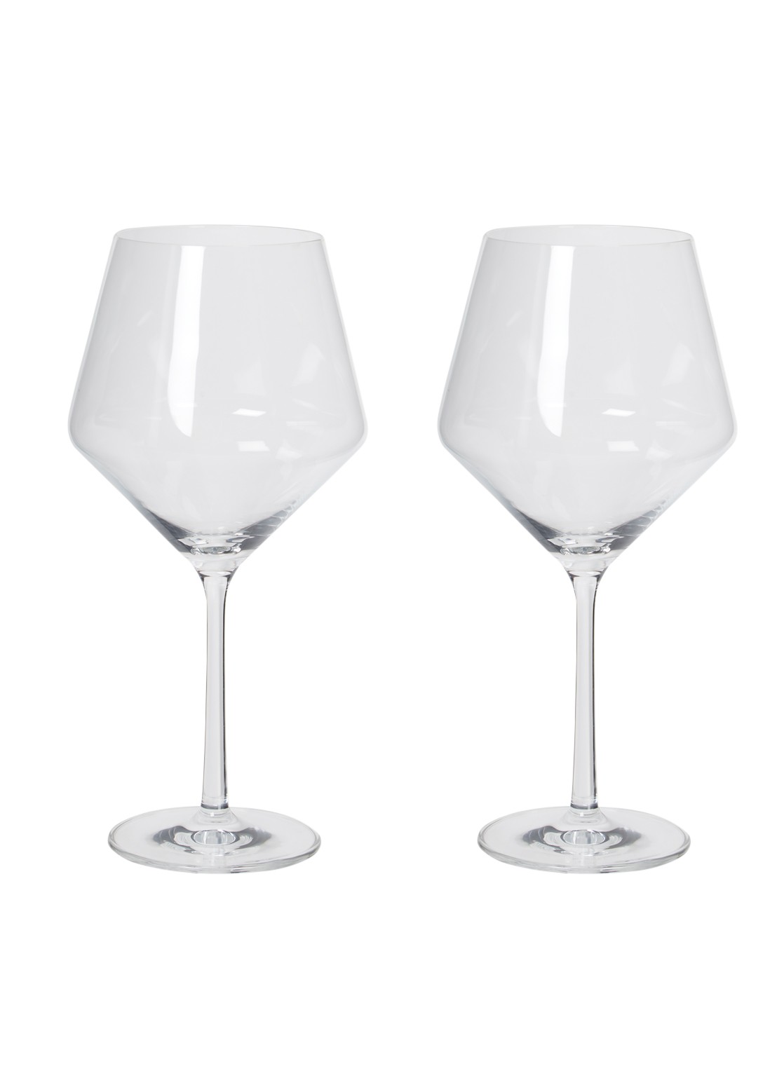 Schott Zwiesel Pure Bourgogne rode wijnglas 69 cl set van 2 - voorkant transparant