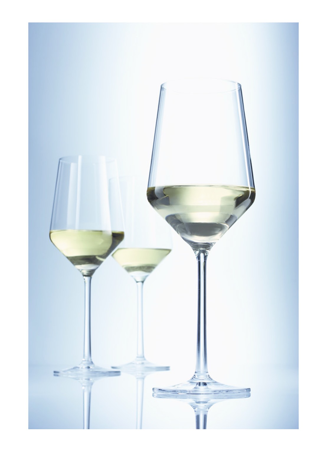 Schott Zwiesel Pure witte wijnglas 40,8 cl set van 2 - voorkant 2 transparant