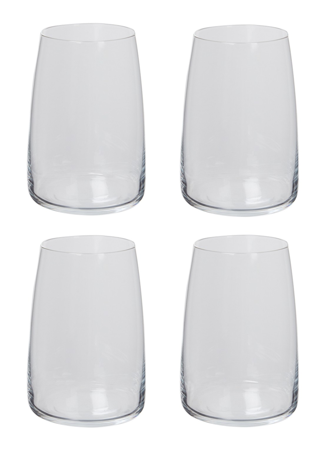 Schott Zwiesel Vivid Senses Allround drinkglas 50 cl set van 4 - voorkant 2 transparant