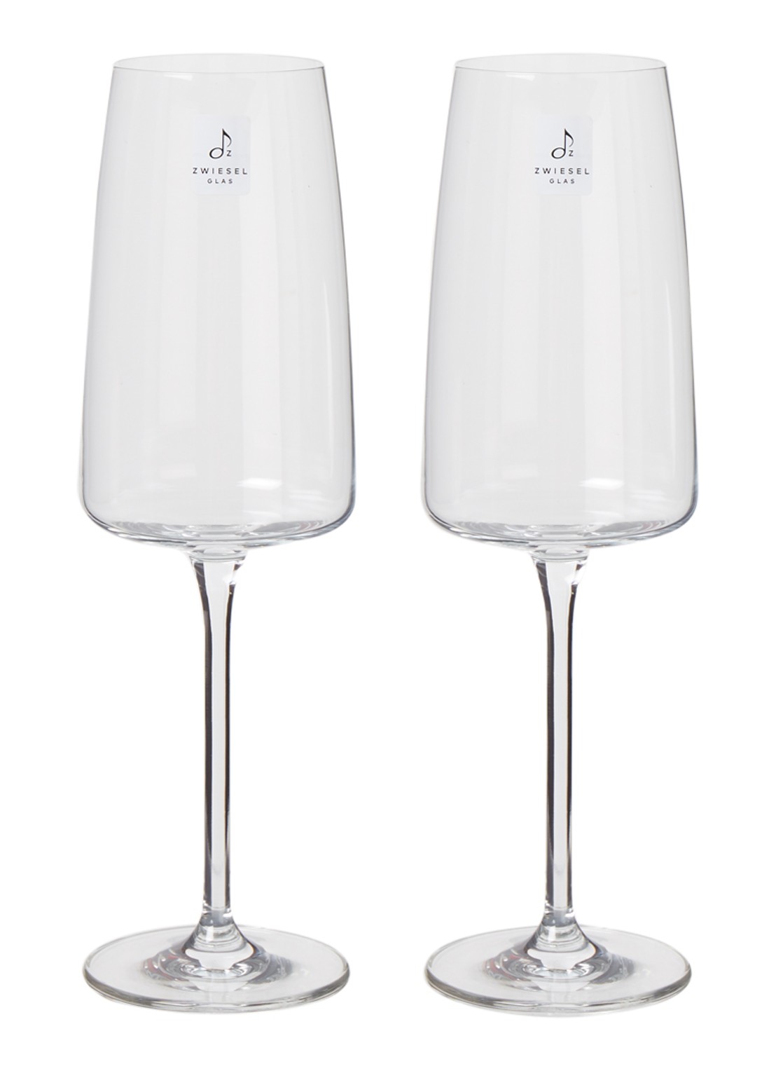 Schott Zwiesel Vivid Senses Sparkling Wine champagneglas 38 cl set van 2 - voorkant 2 transparant