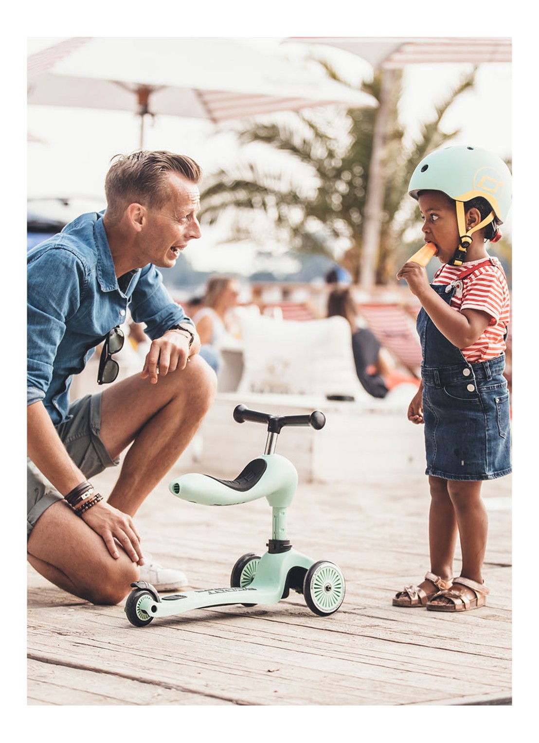 Scoot&Ride Highwaykick 1 loopfiets en step - detail 4 geel