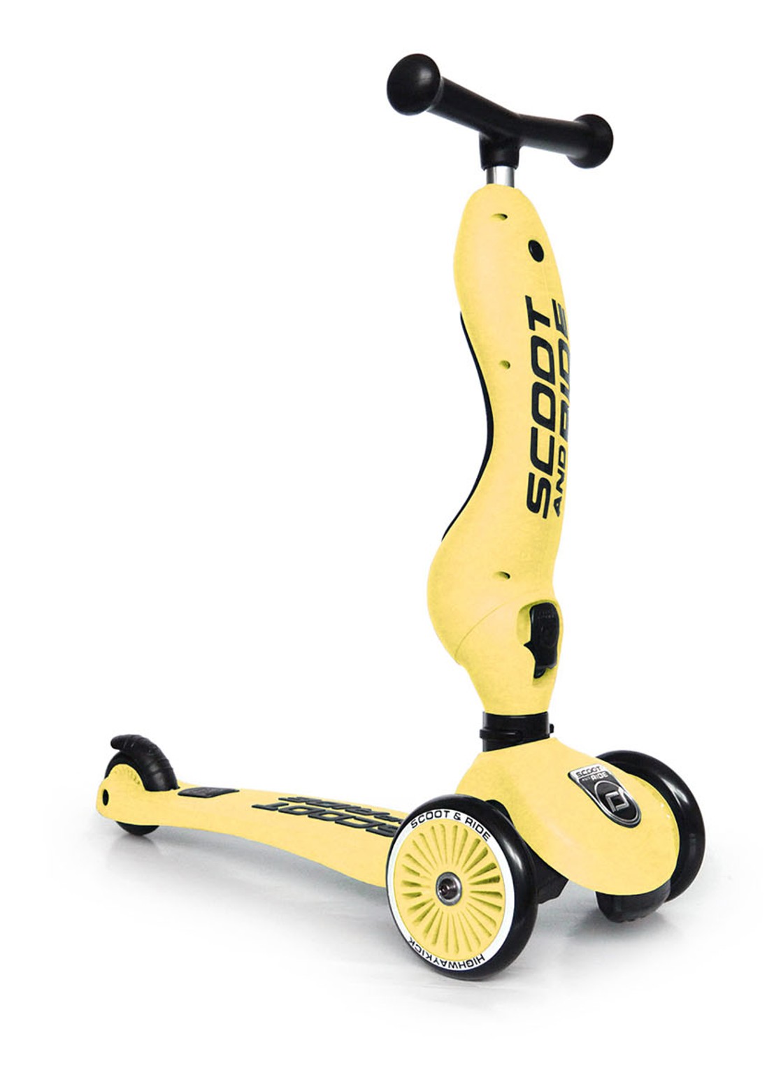 Scoot&Ride Highwaykick 1 loopfiets en step - detail 5 geel