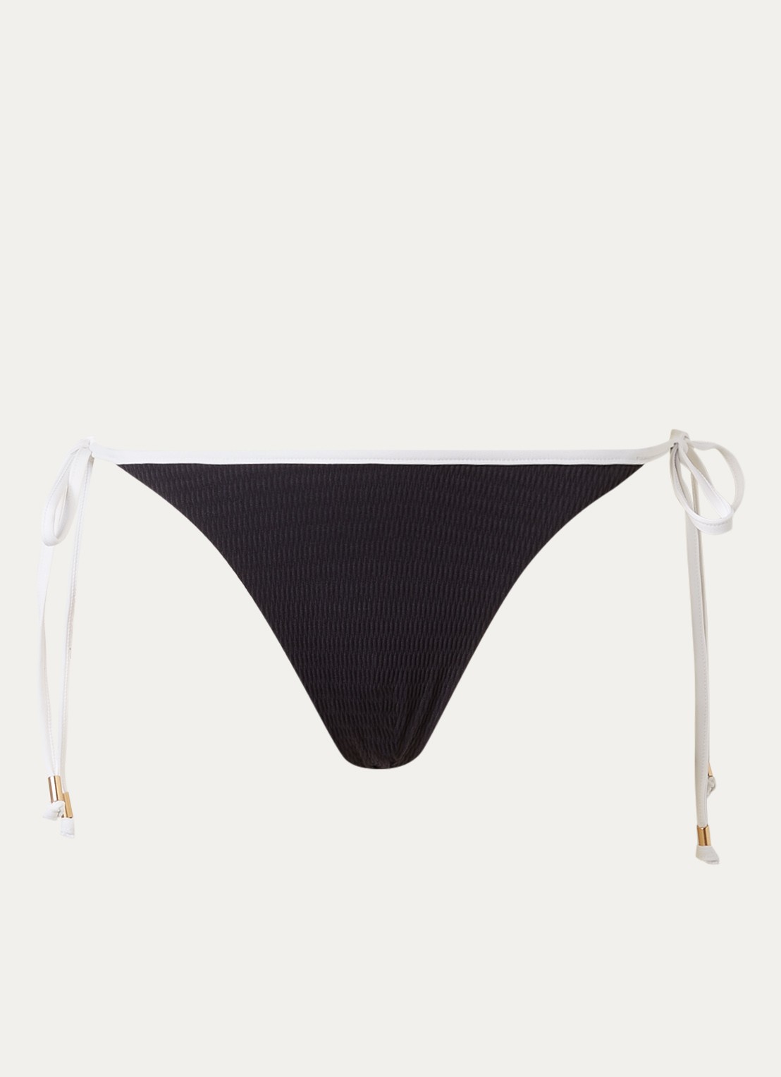 Seafolly Bikinislip met geknoopt detail - voorkant 4 zwart