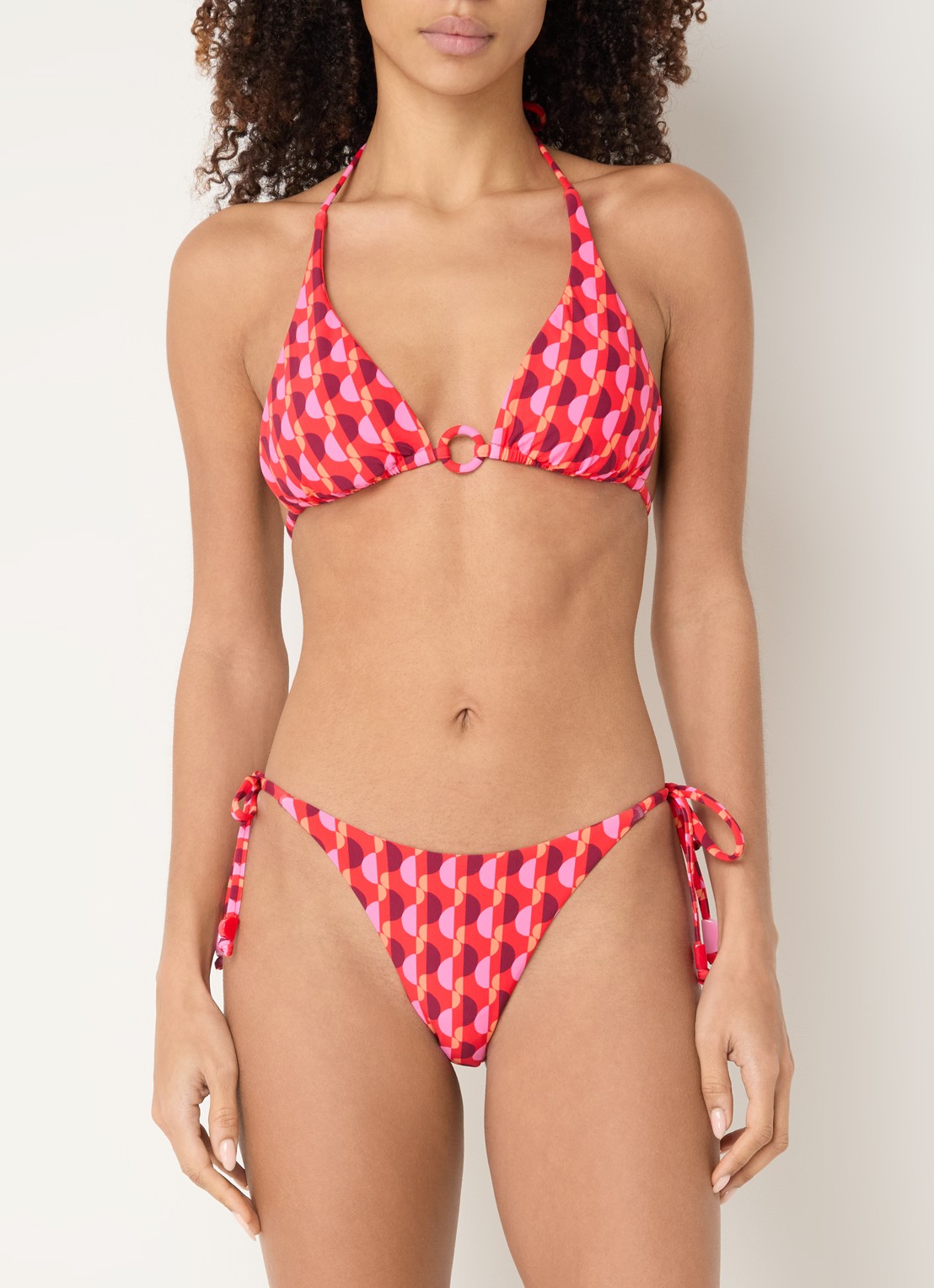 Seafolly Bikinislip met geknoopt detail - voorkant 5 beige