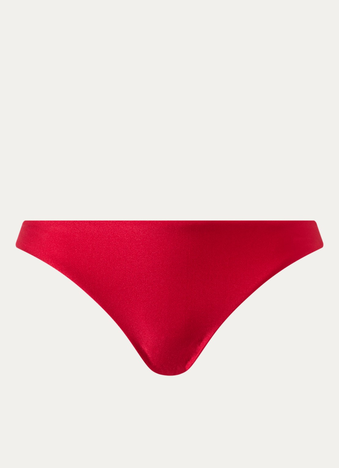 Seafolly Bikinislip met metallic finish - voorkant rood