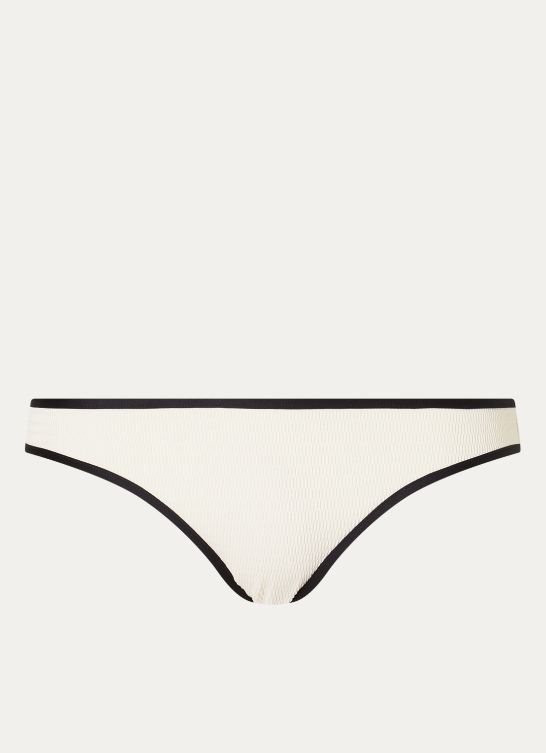 Seafolly Bikinislip met structuur - voorkant 2 gebroken wit