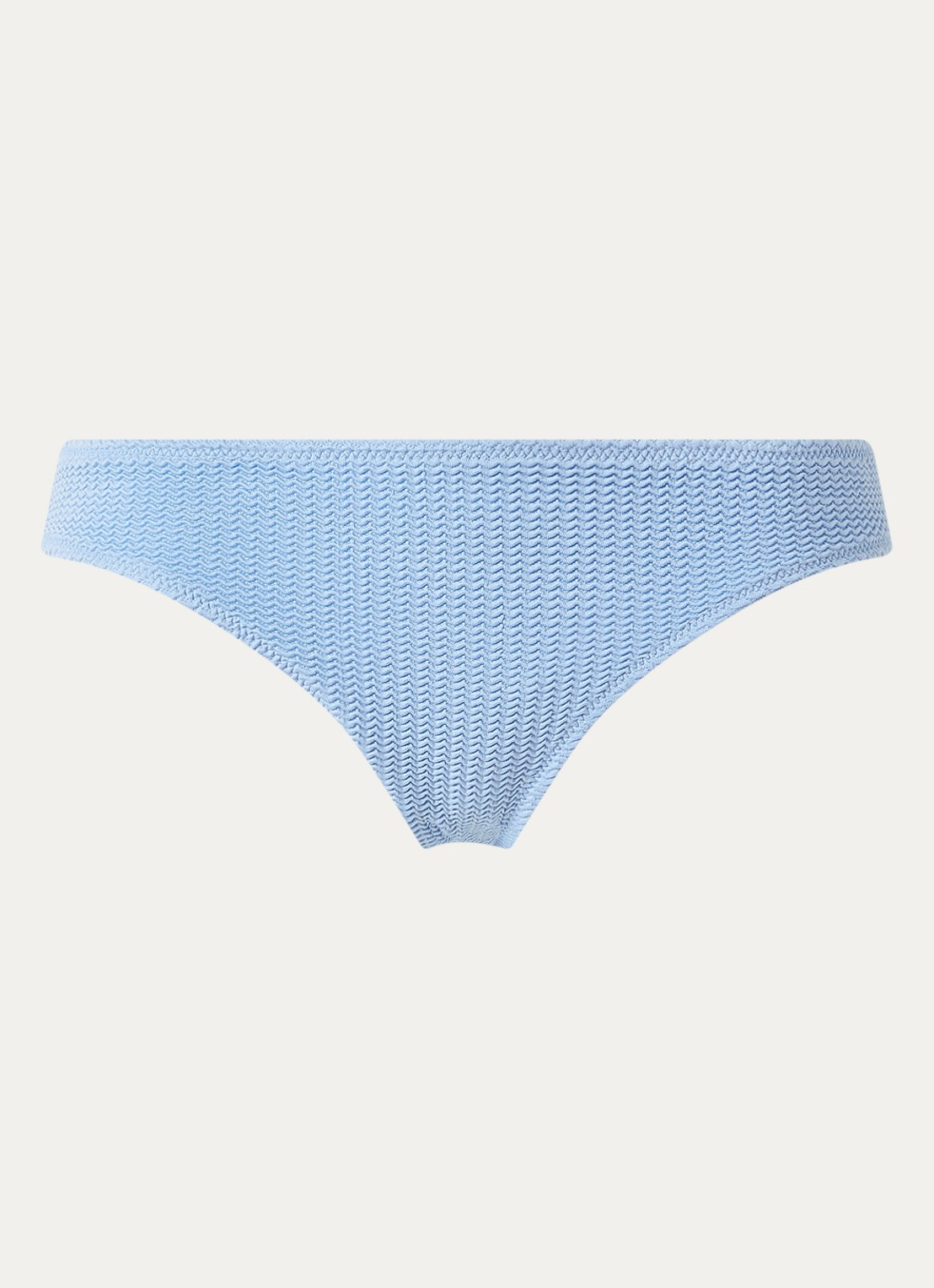 Seafolly Bikinislip met structuur - voorkant staalblauw
