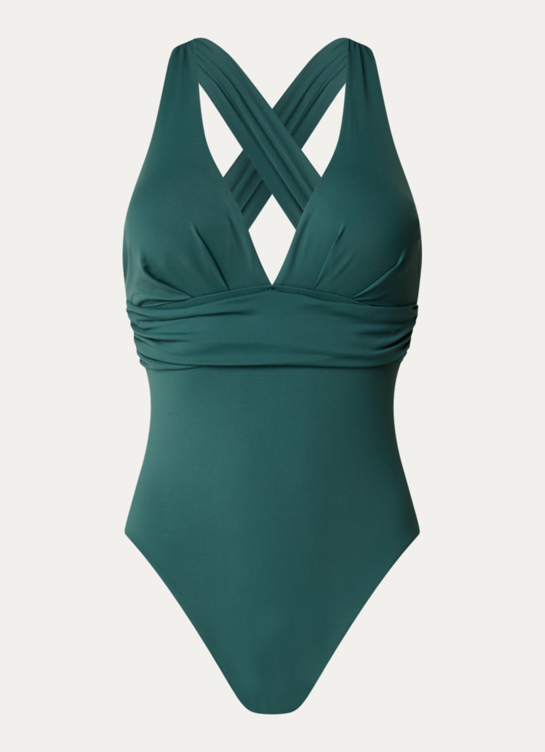 Seafolly Collective badpak met uitneembare vulling - voorkant groen