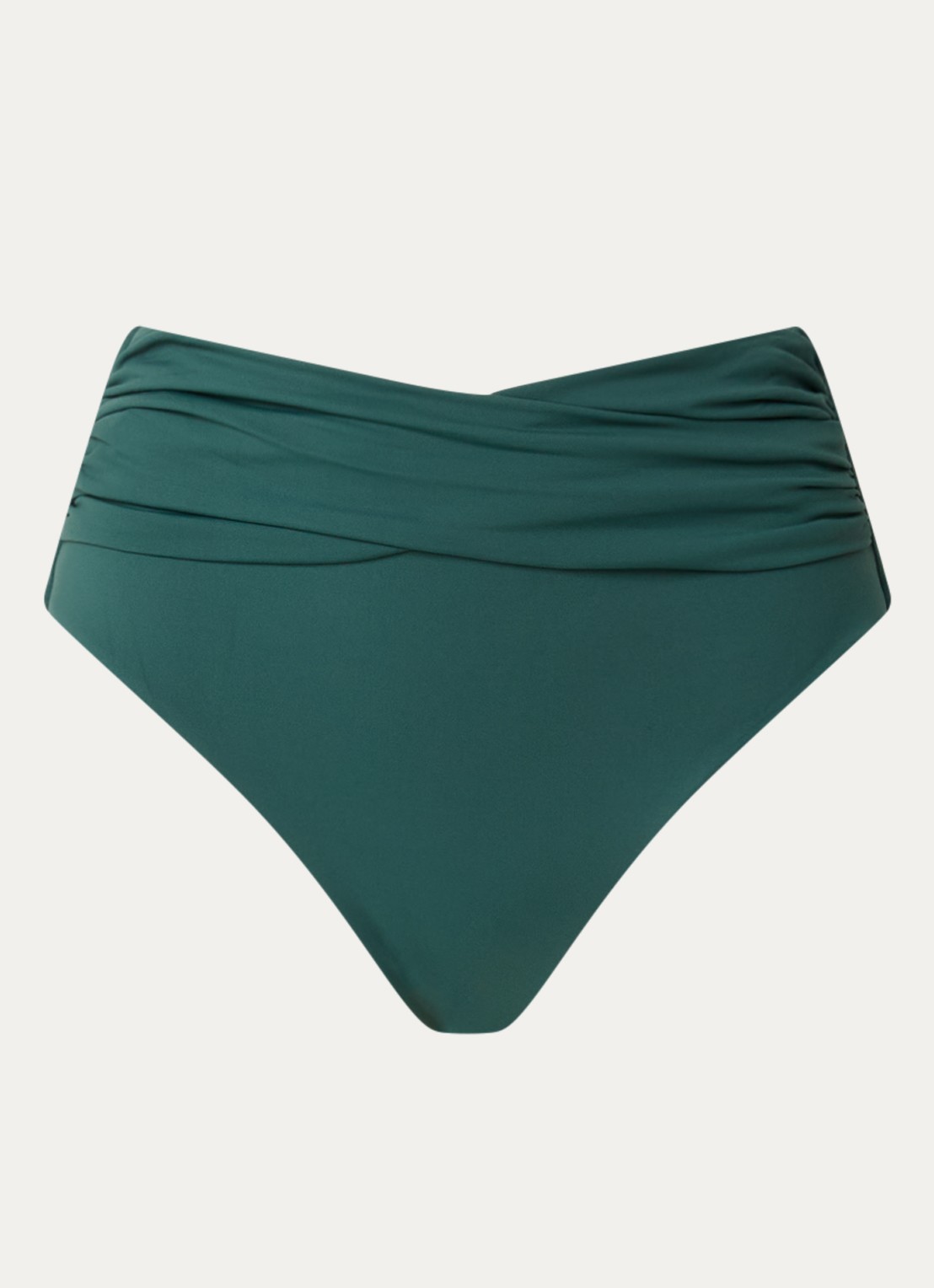 Seafolly Collective high waisted bikinislip - voorkant 2 groen
