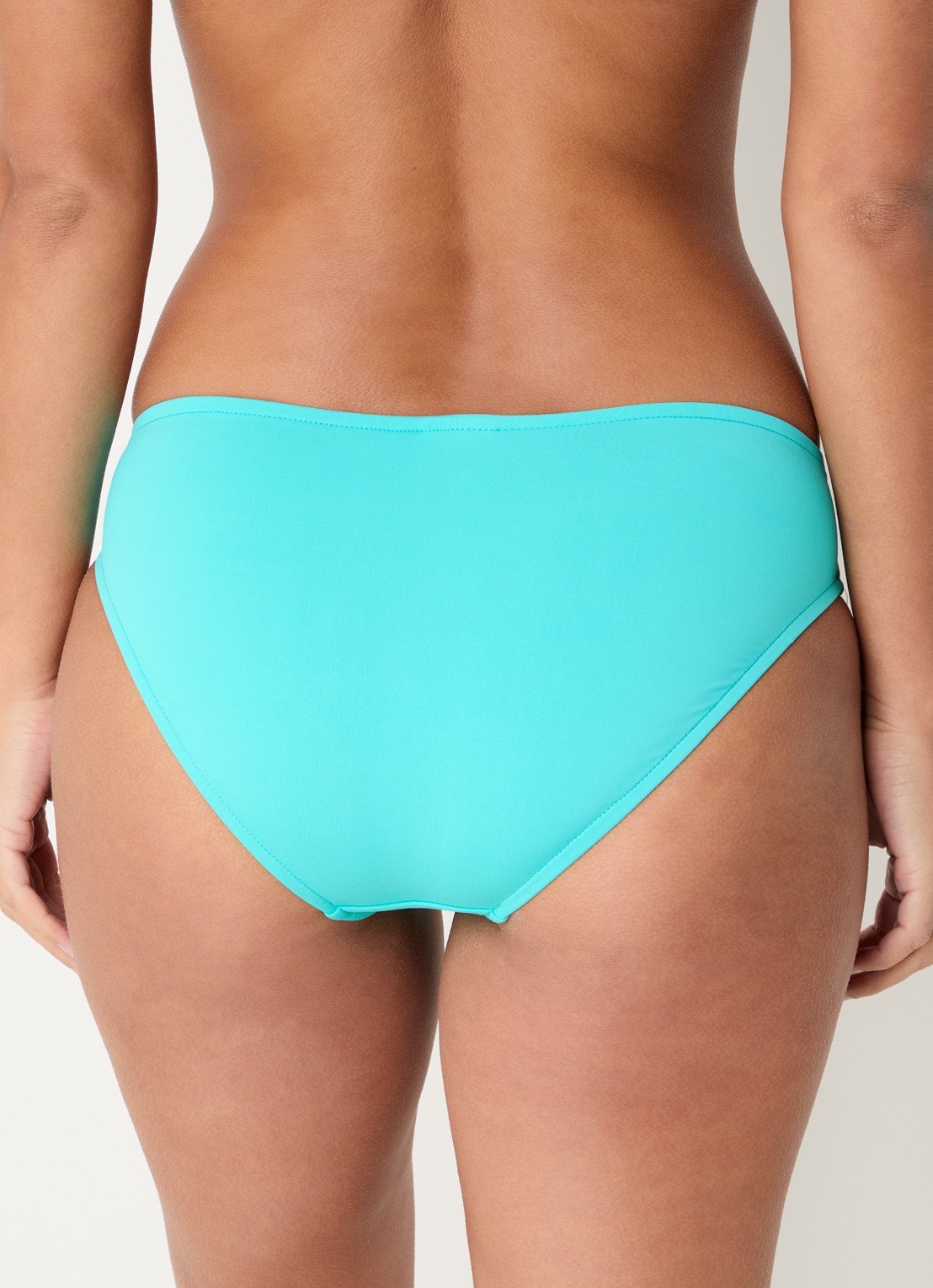 Seafolly Collective hipster bikinislip met plooidetail - achterkant 5 turquoise