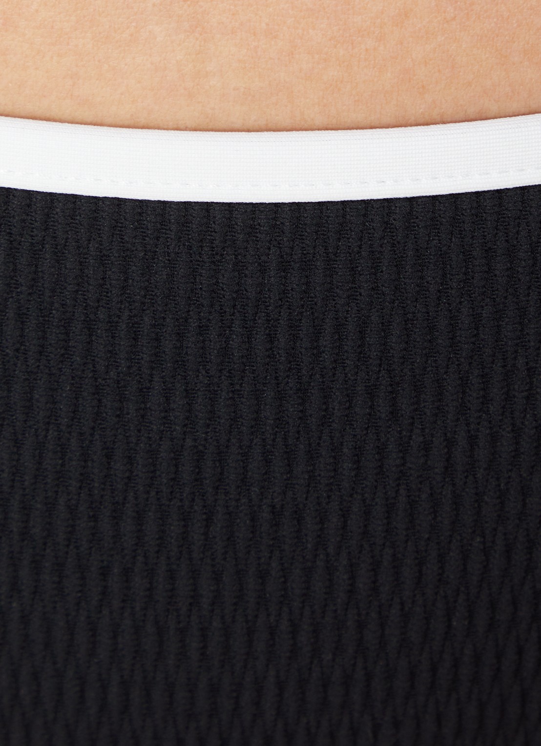 Seafolly Halter bikinitop met ribstructuur - detail 3 zwart