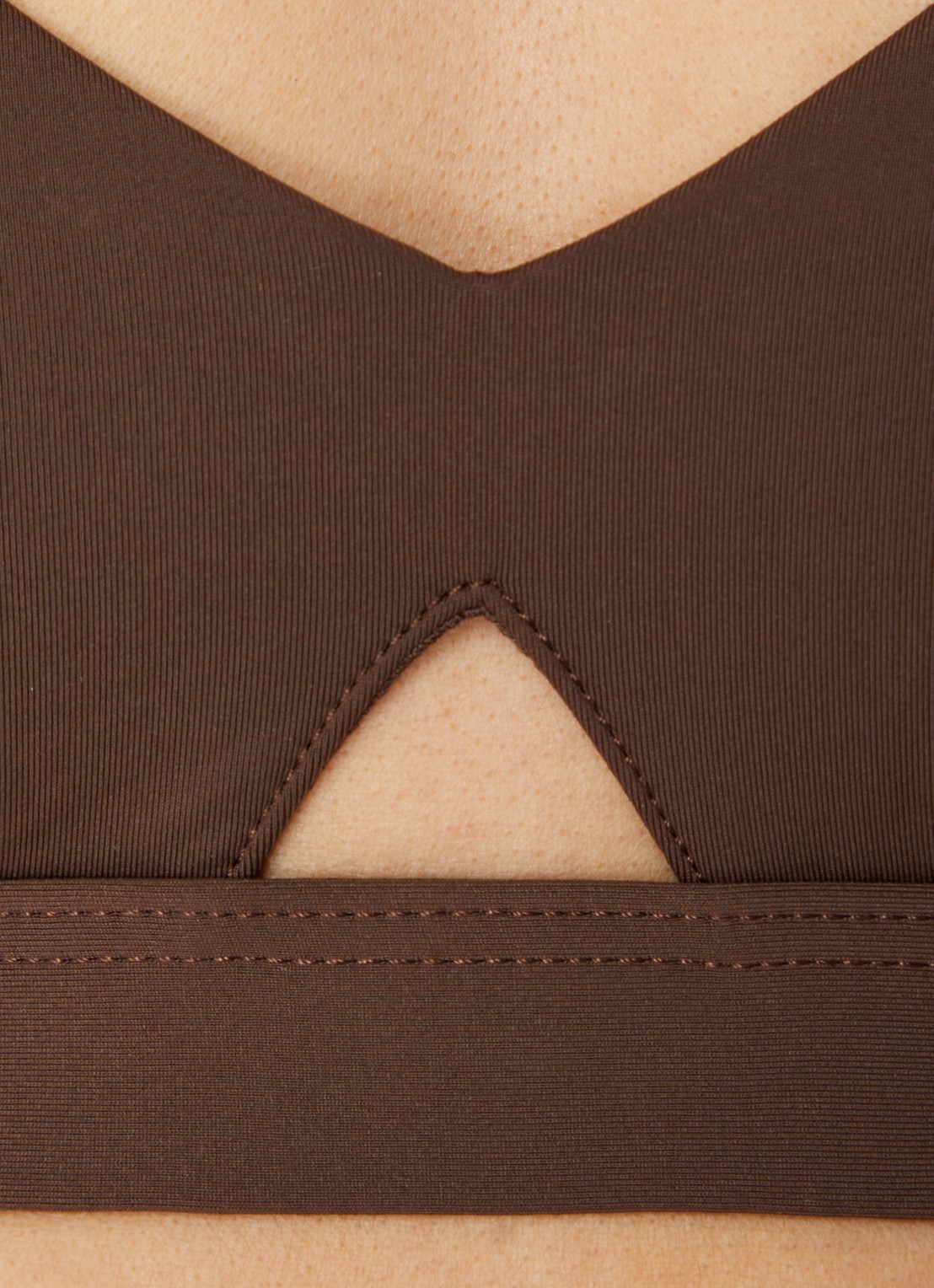 Seafolly Hybrid brallete bikinitop - detail 5 chocoladebruin