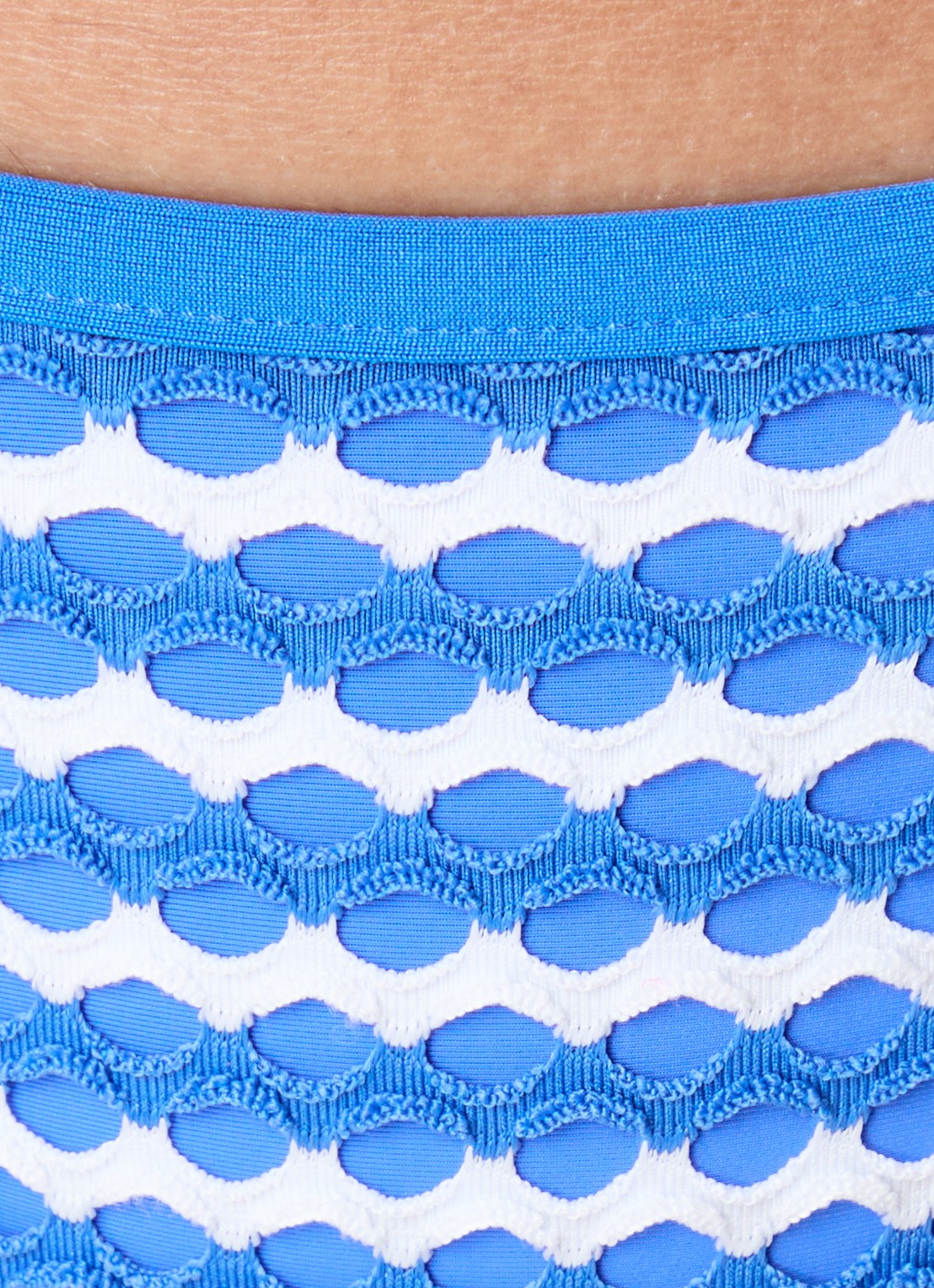 Seafolly Mesh Effect brazilian bikinislip met structuur - detail 5 donkerblauw