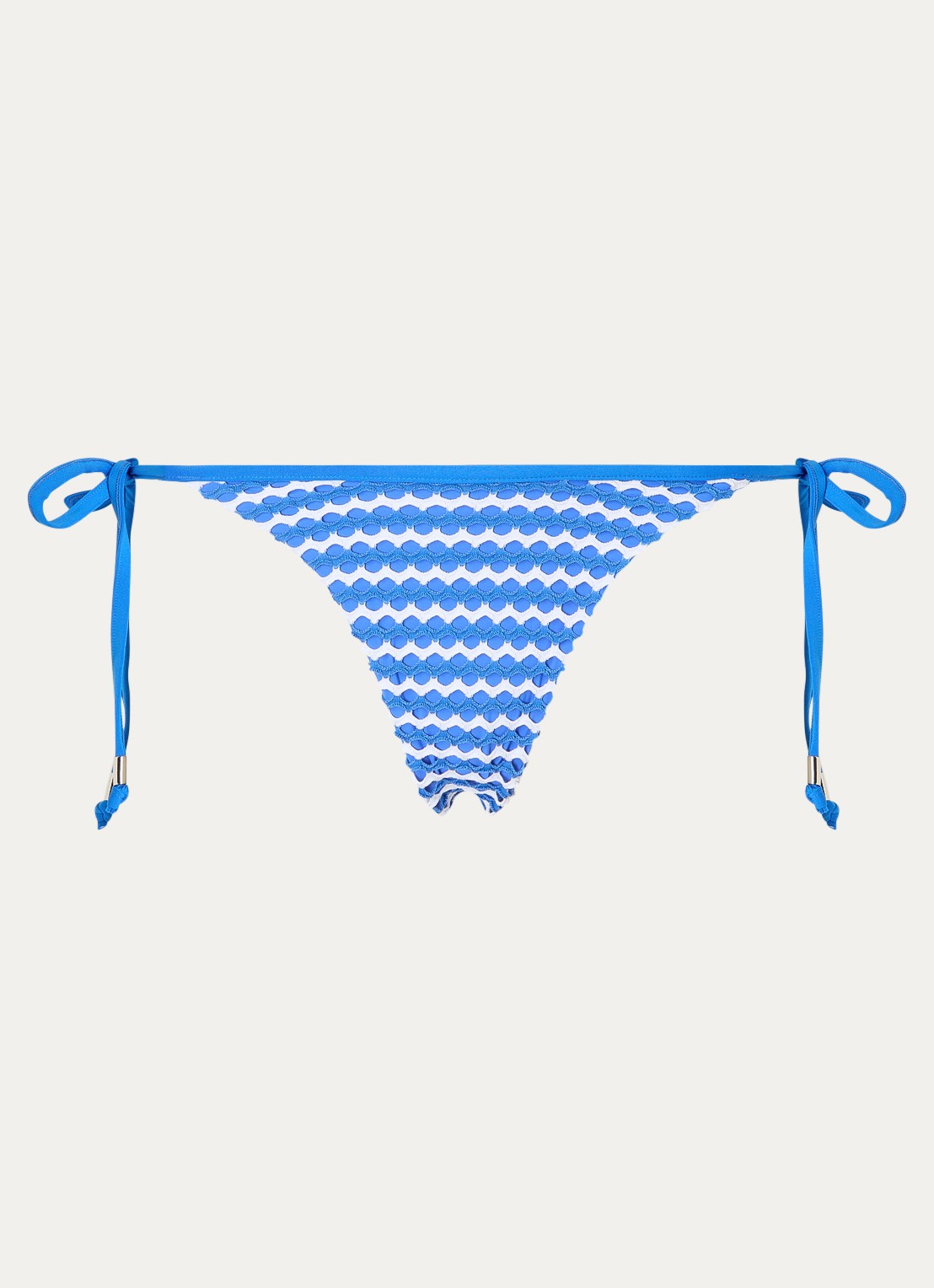 Seafolly Mesh Effect brazilian bikinislip met structuur - voorkant 2 donkerblauw