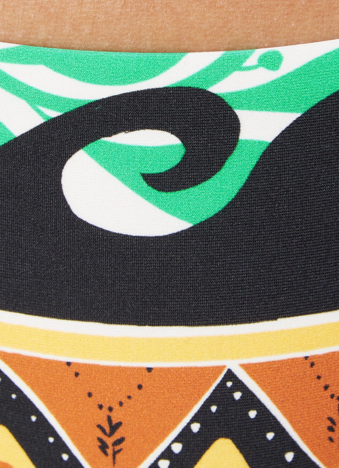 Seafolly Reversible bikinislip met print - detail 2 turquoise