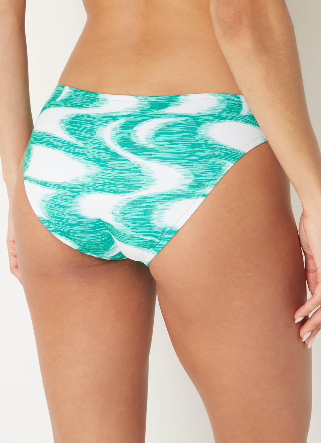 Seafolly Reversible bikinislip met print - achterkant 4 groen