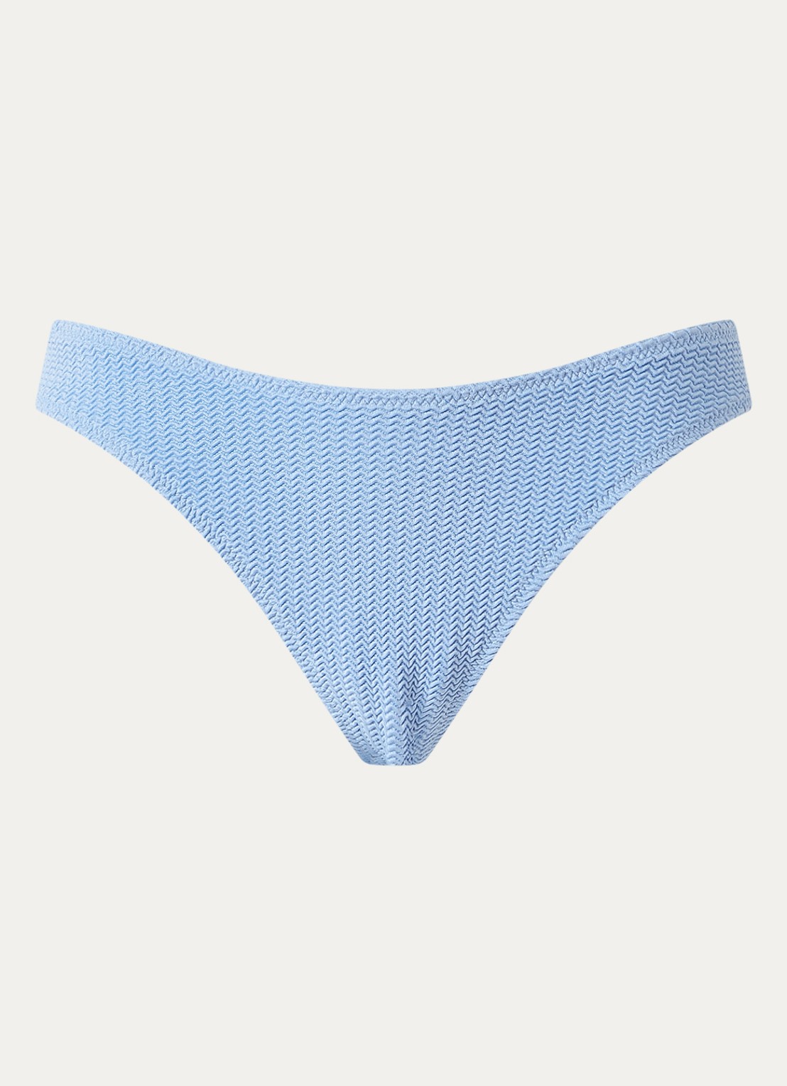 Seafolly Sea Dive bikinislip met structuur - voorkant staalblauw