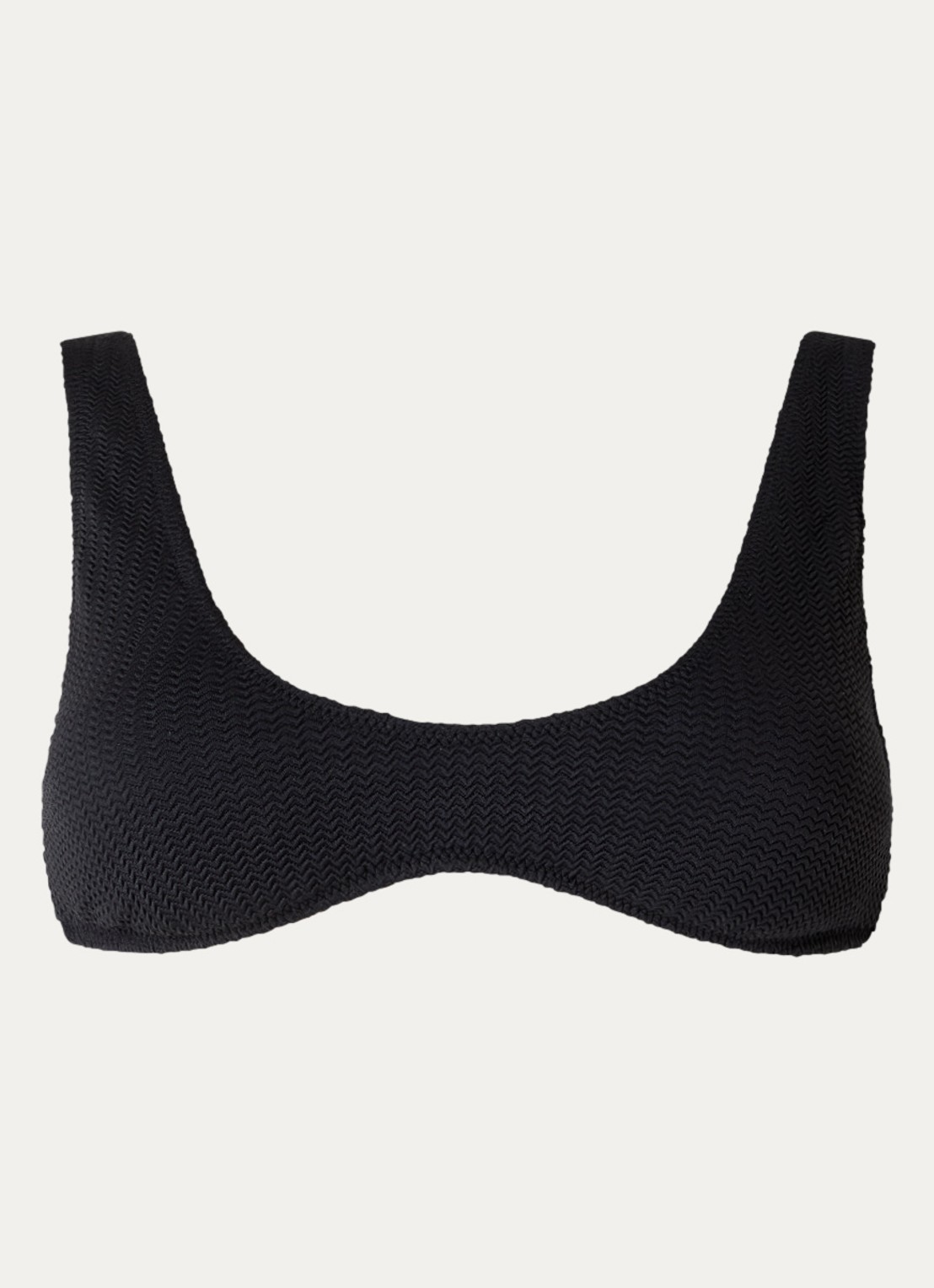 Seafolly Sea Dive bikinitop met uitneembare vulling - voorkant 2 zwart