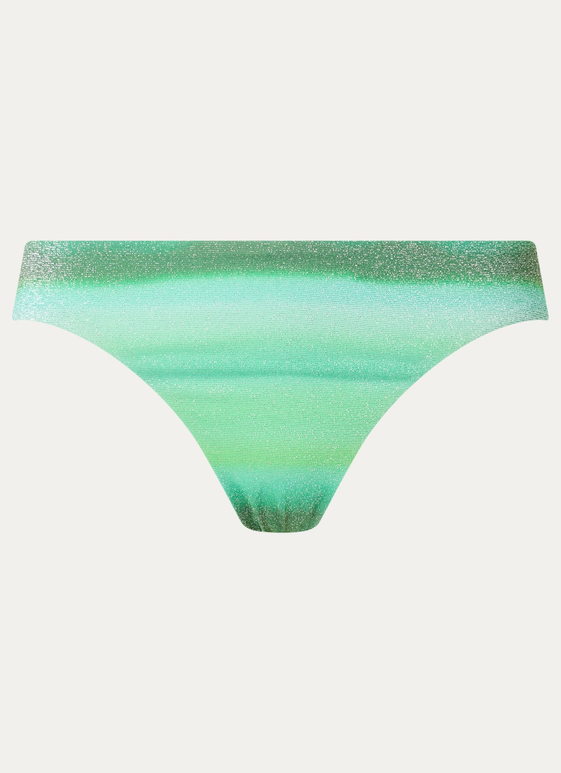Seafolly Spectrum hipster bikinislip met lurex - voorkant groen