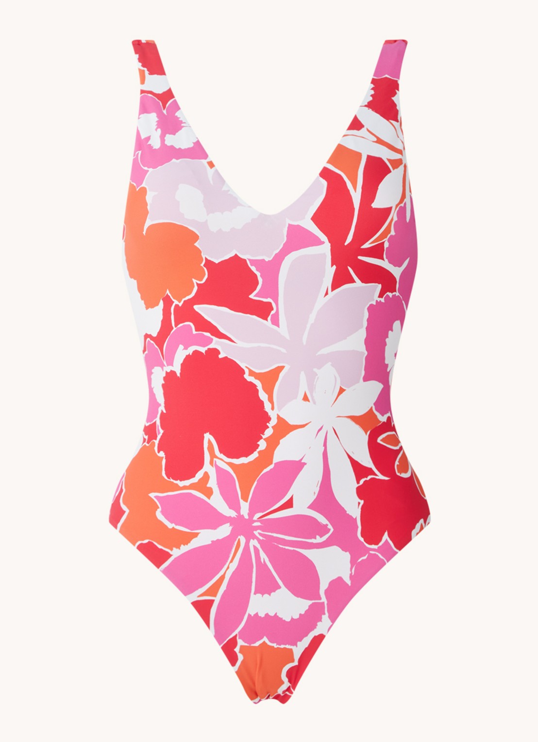Seafolly SunDancer plunge badpak met uitneembare vulling - voorkant 2 rood