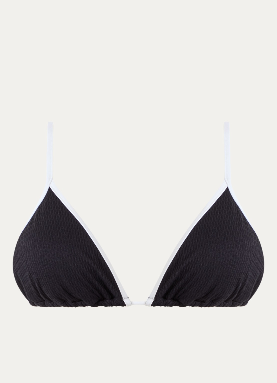 Seafolly Triangel bikinitop met uitneembare vulling - voorkant zwart
