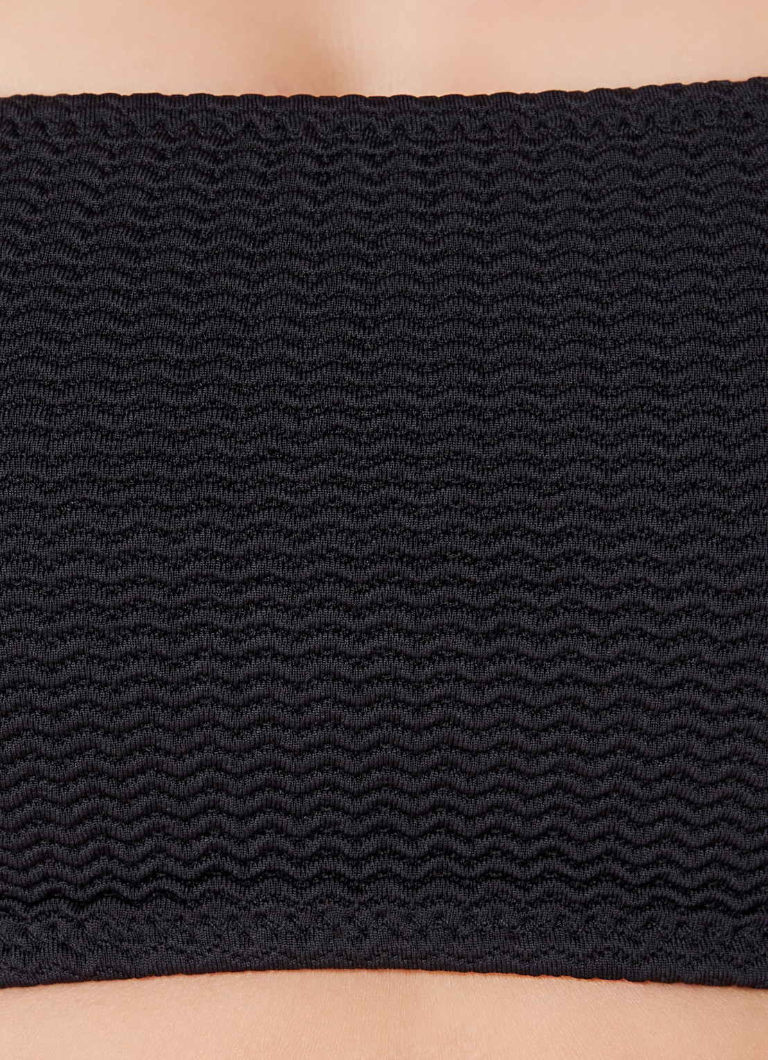 Seafolly Voorgevormde bandeau bikinitop met uitneembare vulling - detail 4 zwart