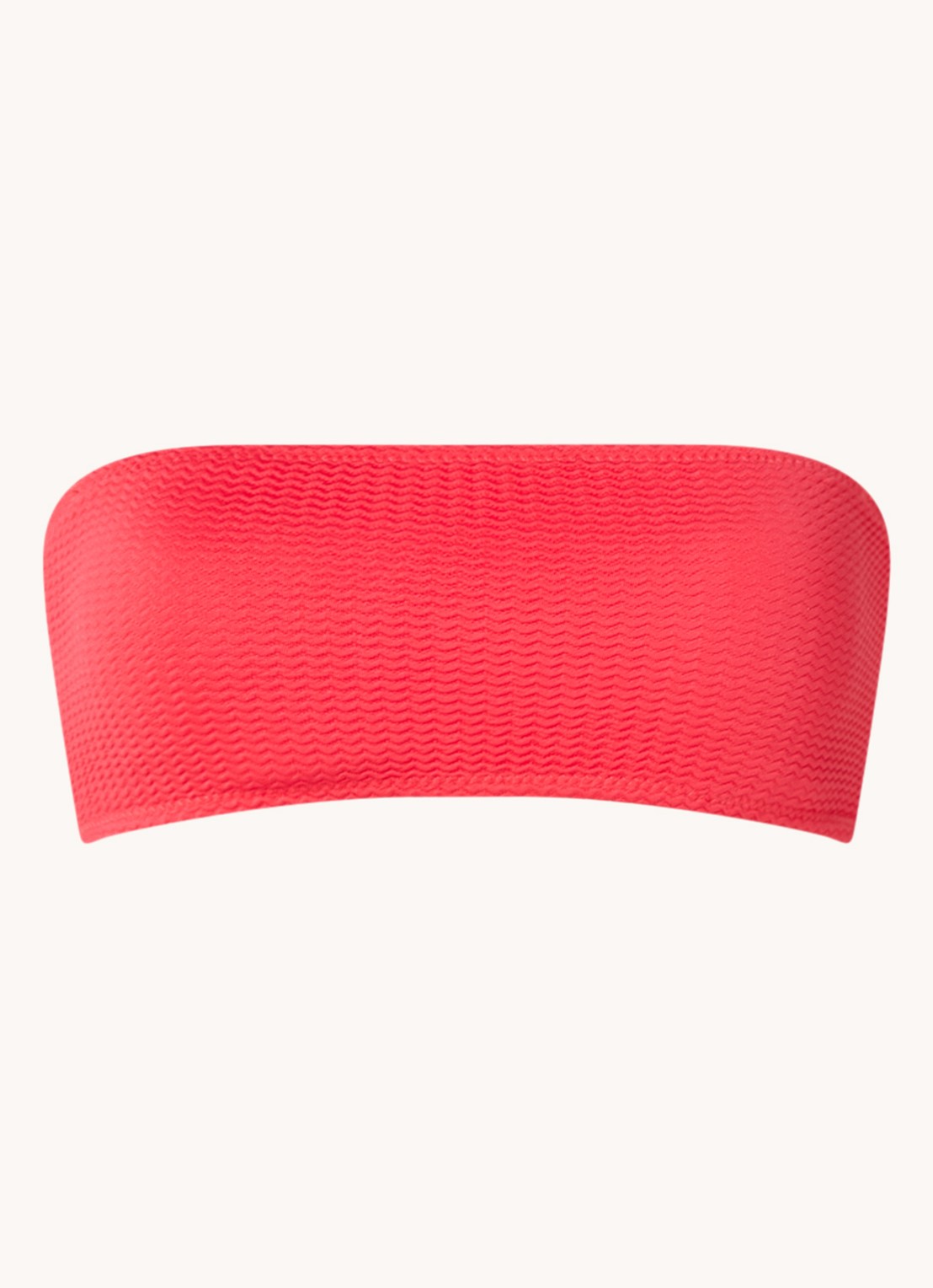Seafolly Voorgevormde bandeau bikinitop met uitneembare vulling - voorkant 2 steenrood