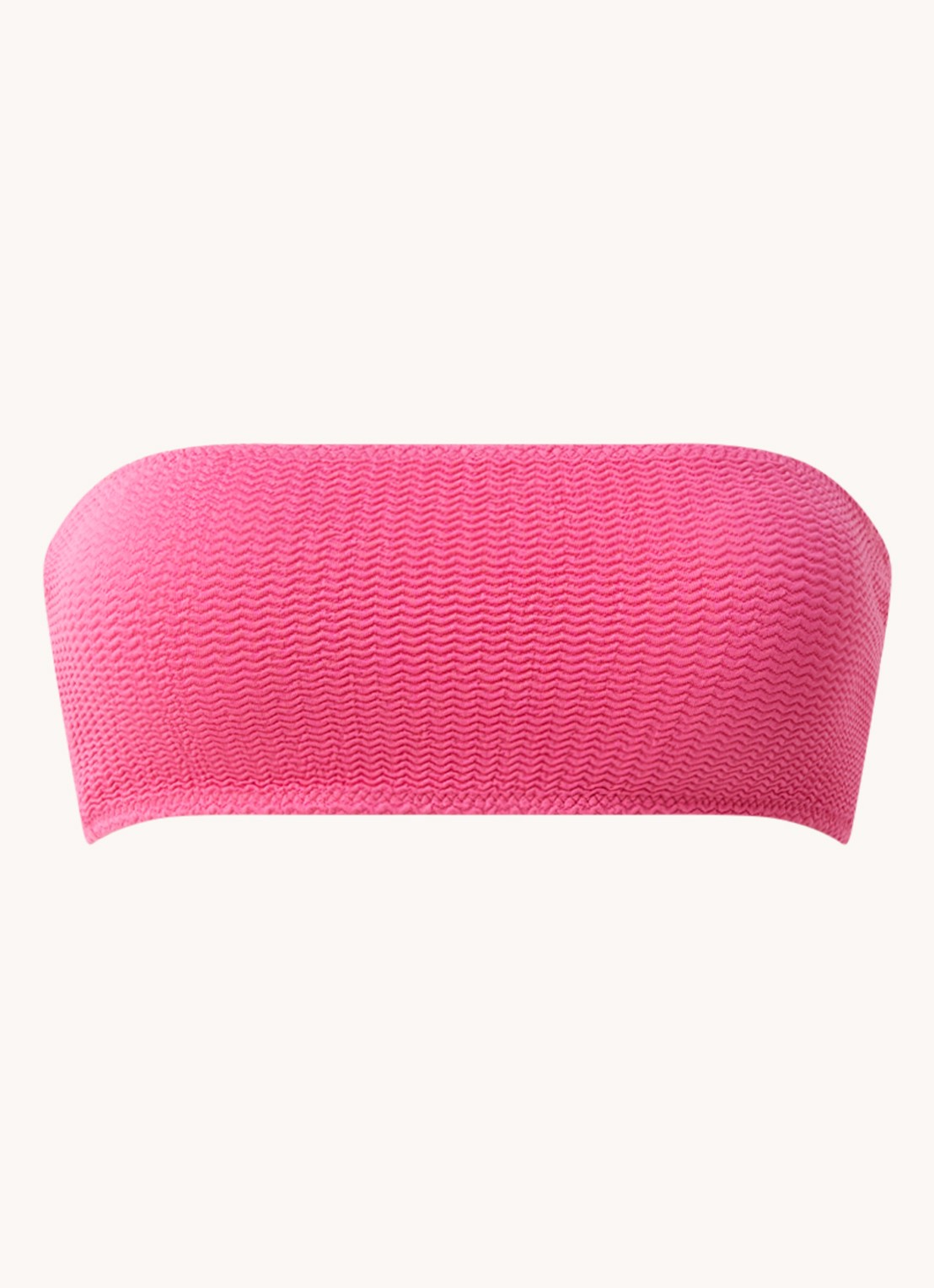 Seafolly Voorgevormde bandeau bikinitop met uitneembare vulling - voorkant 4 fuchsia