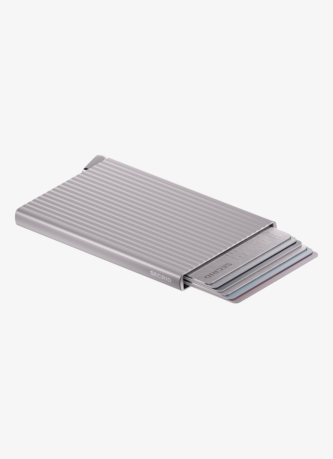 Secrid Cardprotector+ pasjeshouder van aluminium - achterkant 6 zilver