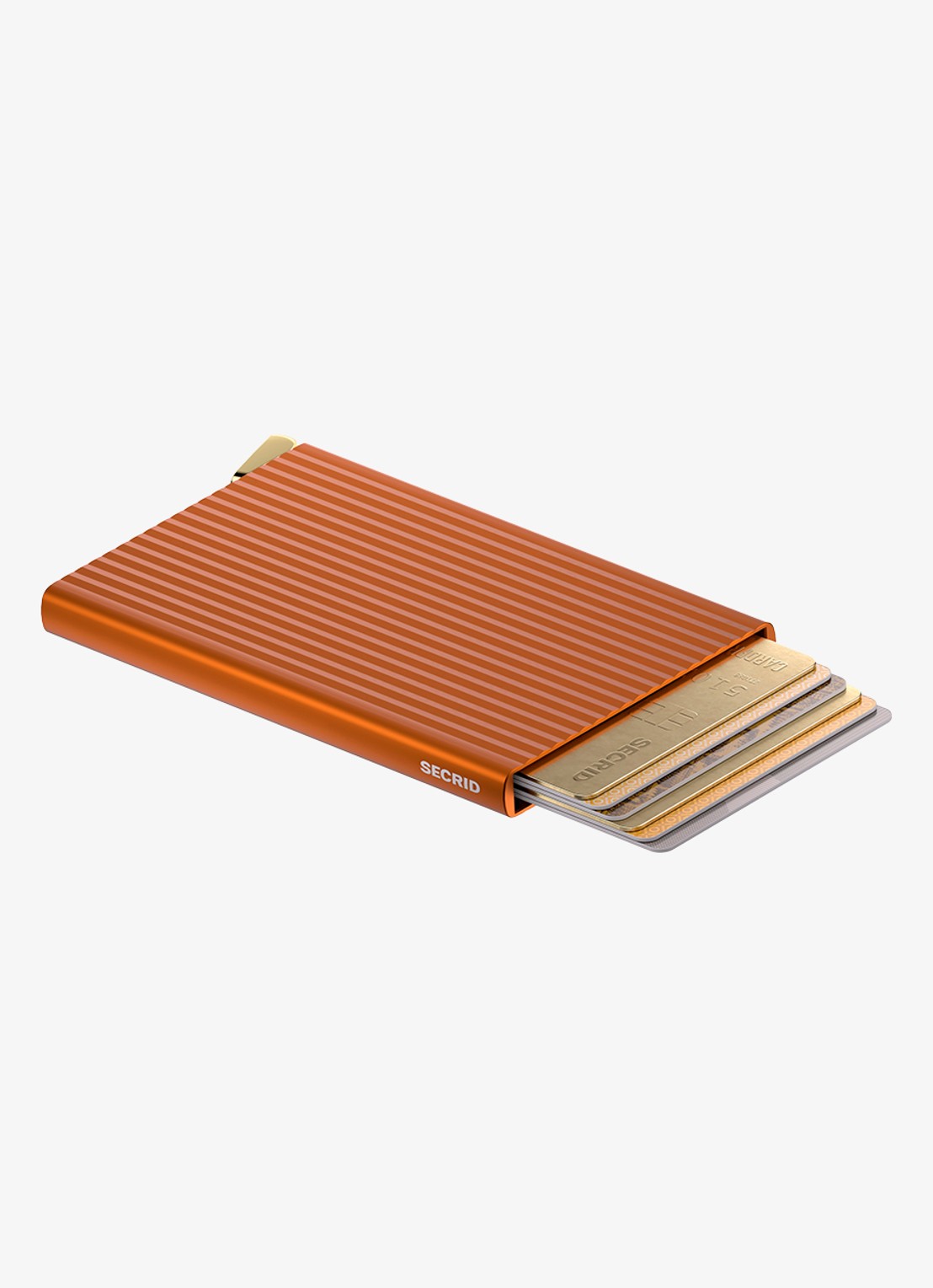 Secrid Cardprotector+ pasjeshouder van aluminium - achterkant 7 orange