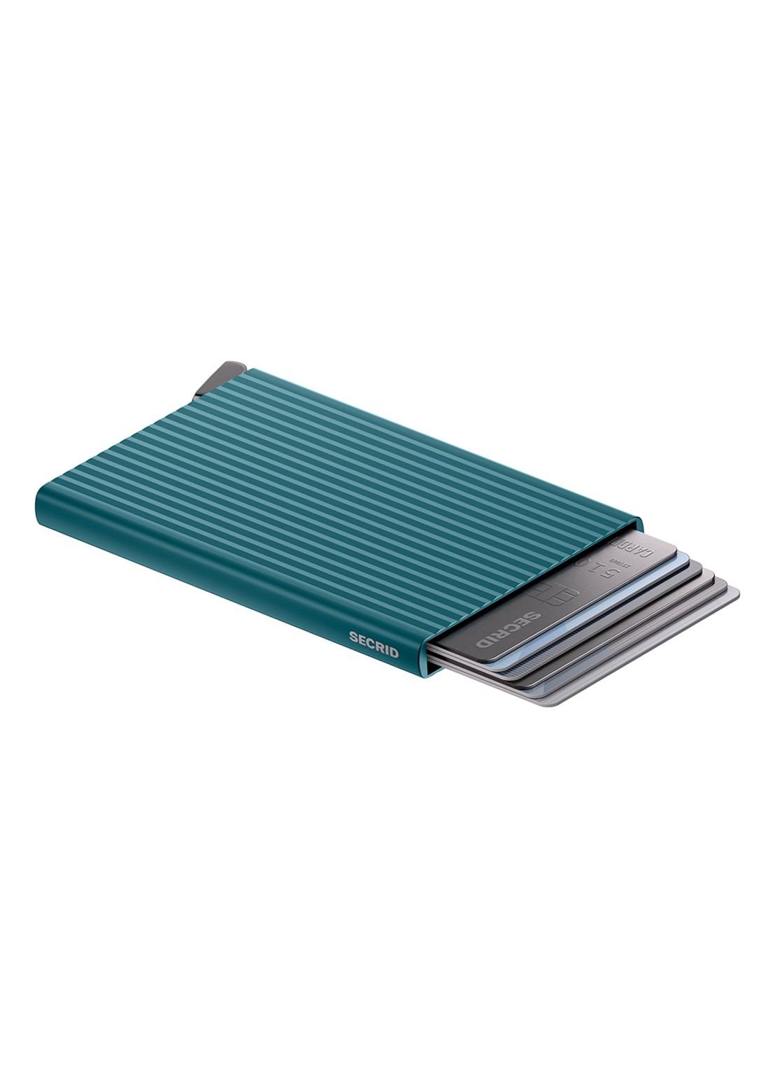 Secrid Cardprotector+ pasjeshouder van aluminium - achterkant 5 donkerblauw