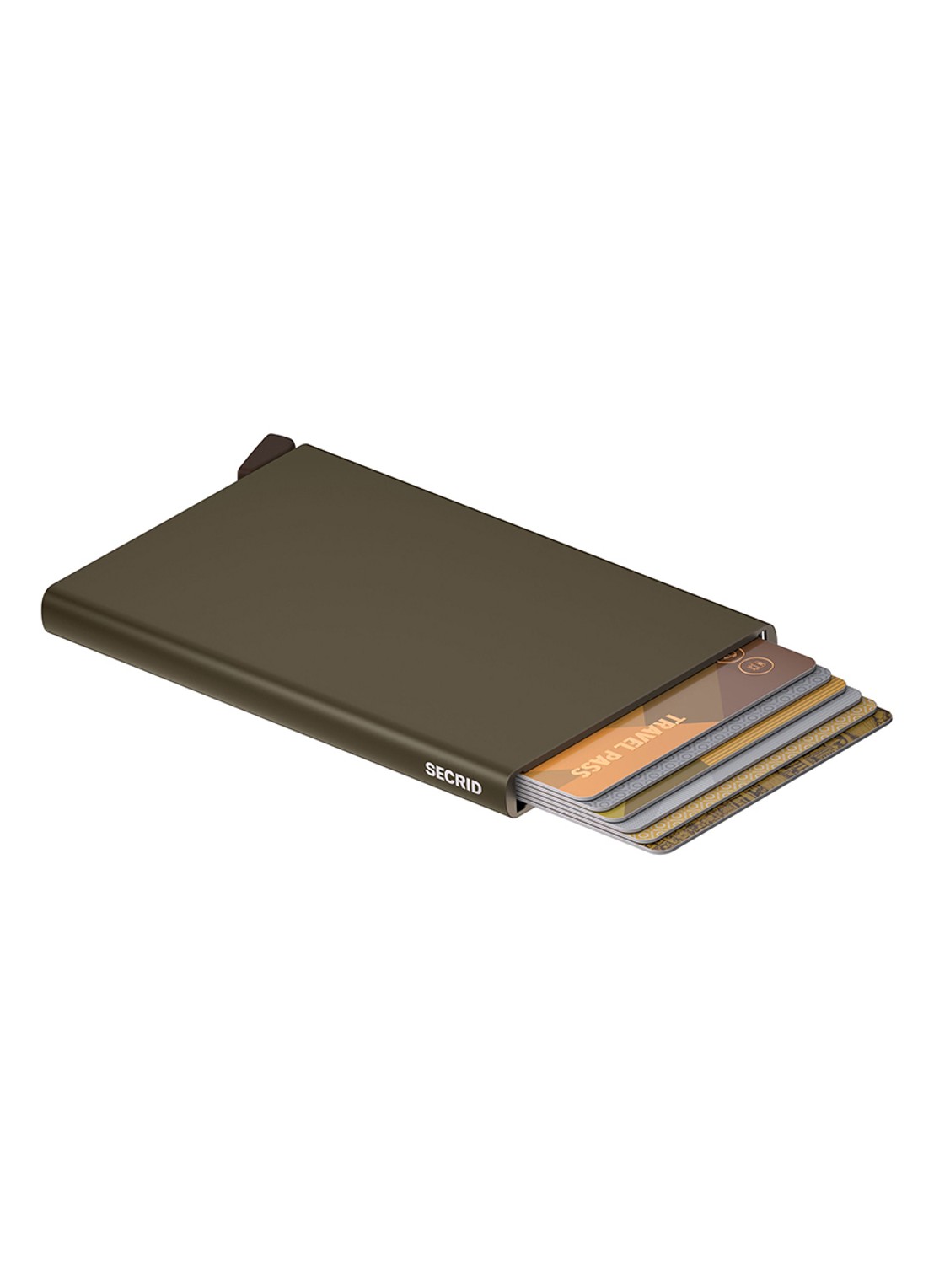 Secrid Cardprotector pasjeshouder van aluminium - achterkant bruin